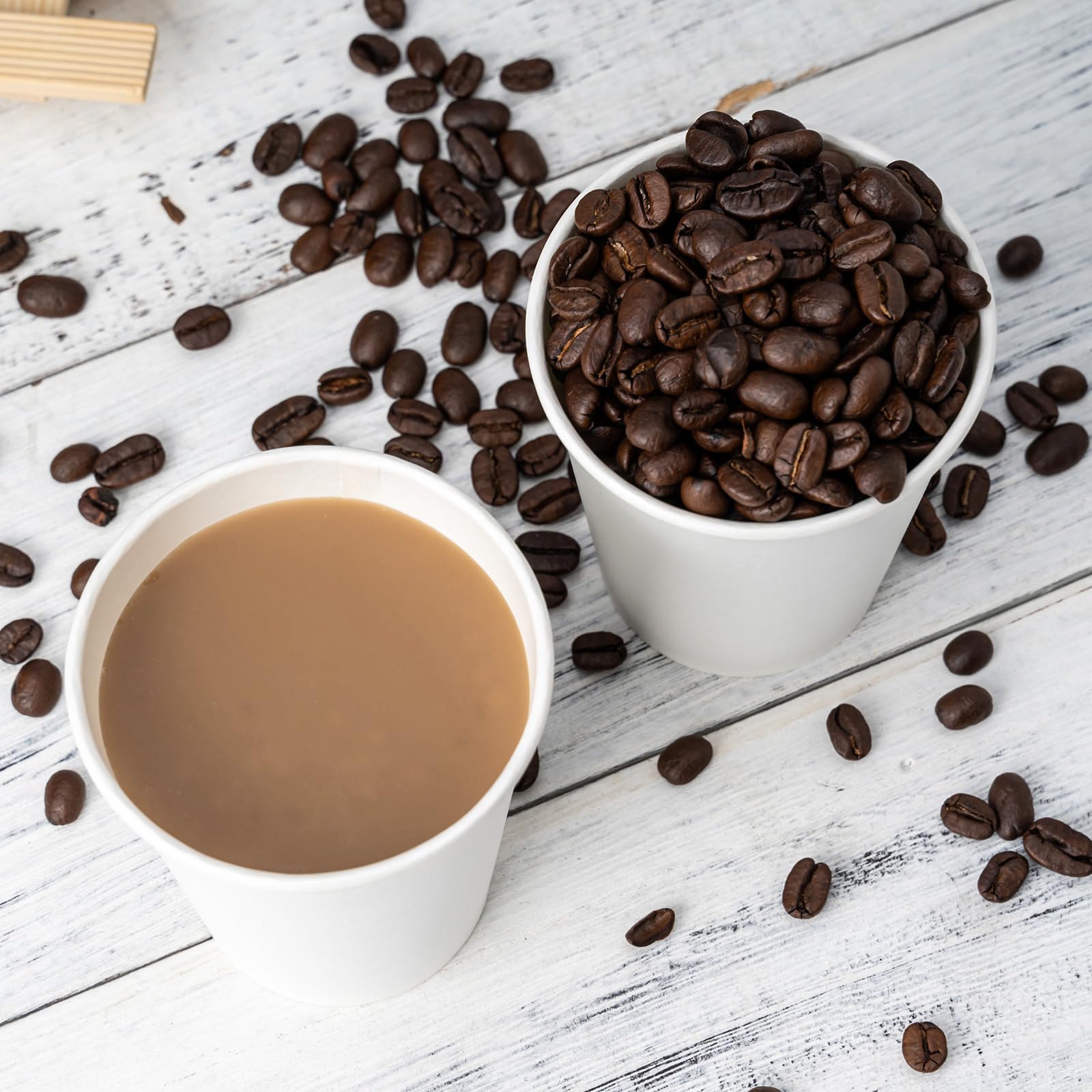 YEEHAW 8 oz 1000 Pack Disposable Paper Coffee Cups - White Hot Drink Cups for Coffee, Tea, Hot Chocolate | Leak-Proof & Eco-Friendly | Perfect for Cafes, Restaurants, Offices & Home Use | Great for Morning Coffee, Office Breaks & Family Gatherings