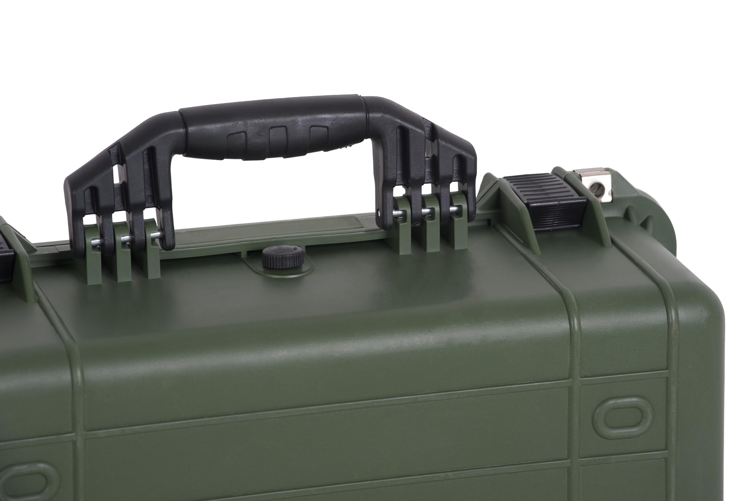 MEIJIA 20.62x16.85x8.11in Waterproof Hard Protective Case with Customizable Foam Insert - All-Weather Durable Storage for Drones, Cameras & Equipment (Green) - Perfect for Travel, Outdoor Adventures & Professional Gear Protection