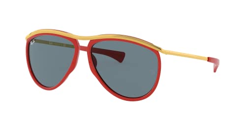 Red on Gold/Blue