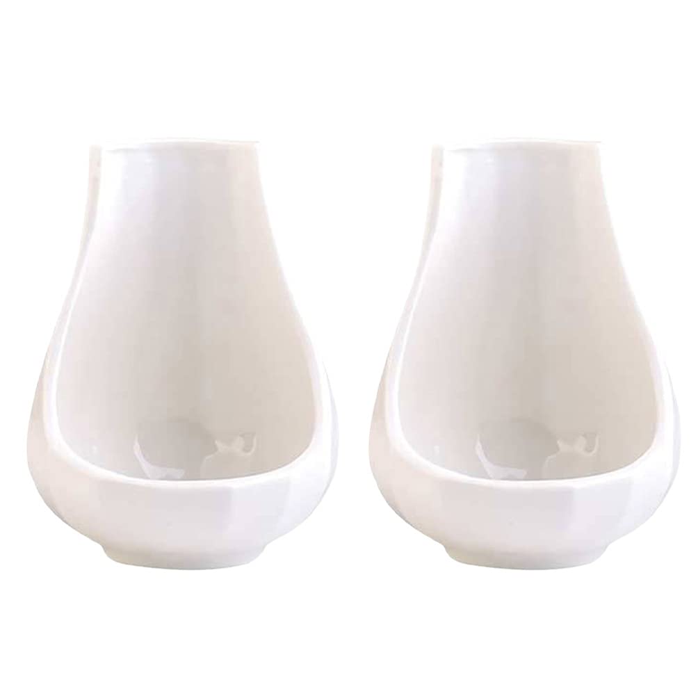 2-Pack Ceramic Spoon Rest Set - Durable Kitchen Utensil Holder for Soup & Cooking Spoons - Stylish Tableware Organizer for Countertop, Dining Table & Kitchen Storage - Perfect for Cooking, Serving & Entertaining