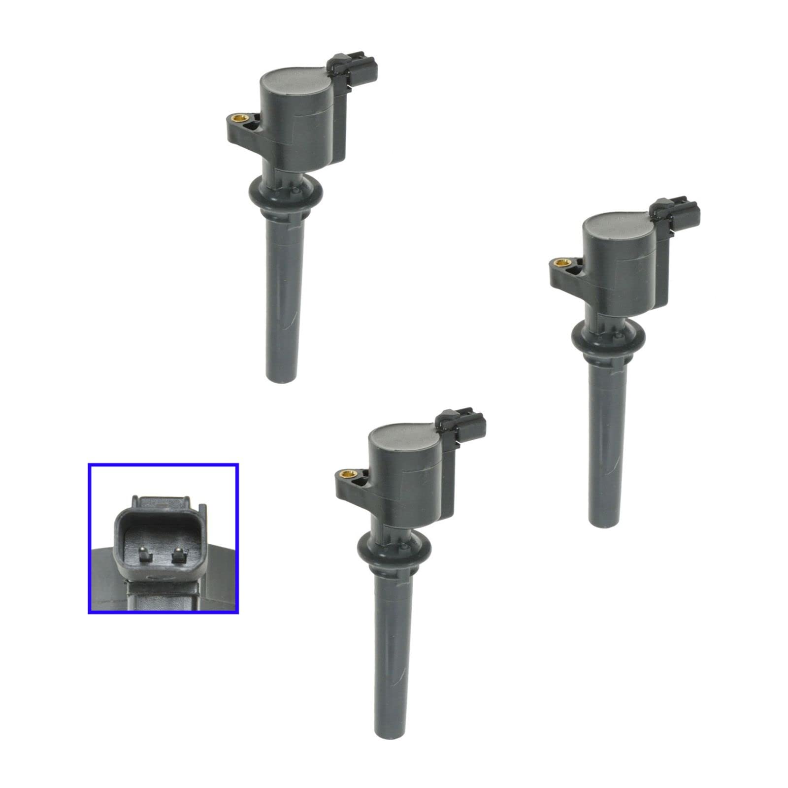 3-Pack Ignition Coil Set Compatible with Ford Escape, Freestyle, Taurus, Tribute, Mercury Sable 3.0L V6 Engine - Improve Performance & Fuel Efficiency for Smooth Driving