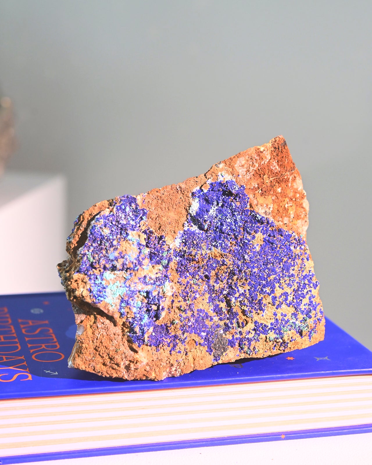 Natural Azurite Crystal Cluster - 3lbs Raw Azurite Specimen for Mineral Collectors & Healing | Perfect for Home Decor, Meditation & Energy Work