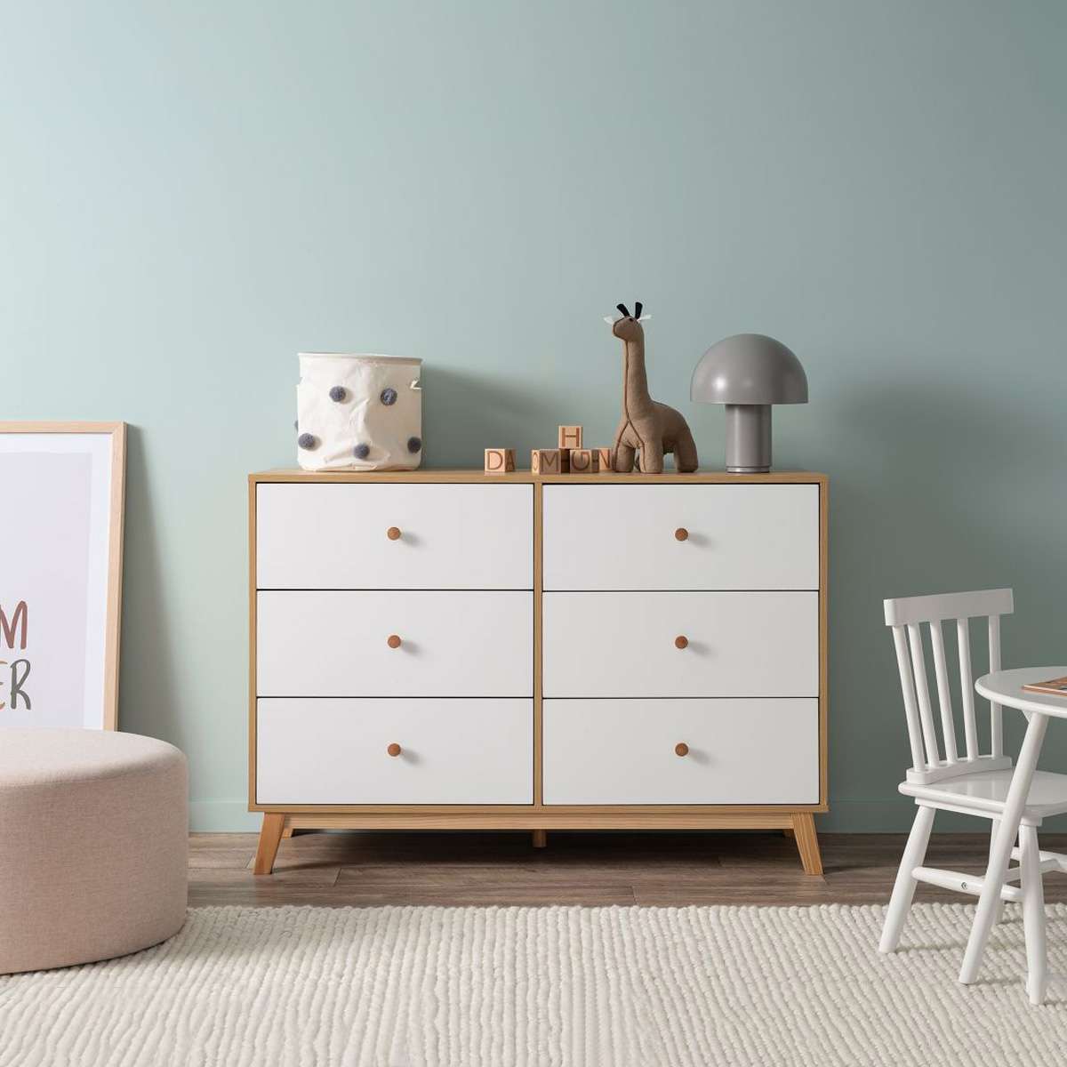 Aspen White Natural 3-Piece Bedroom Set - Queen Size Bed, Nightstand & Dresser - Perfect for Modern Master Bedrooms & Guest Rooms