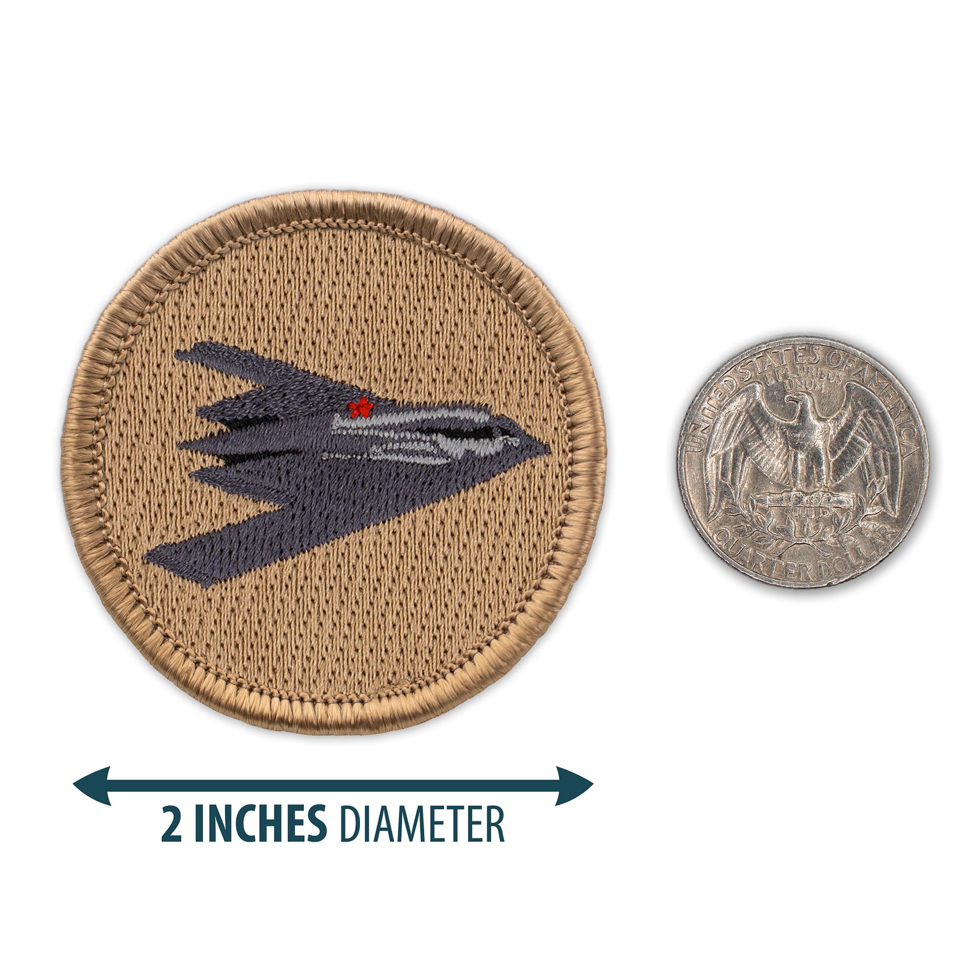 Stealth Patrol Patch - 2 Inch Round Embroidered Iron-On Military Patch for Tactical Gear, Jackets & Backpacks | Perfect for Outdoor, Airsoft & Military Enthusiasts