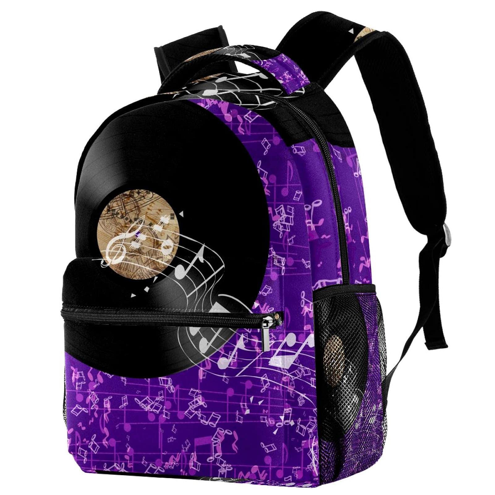 Music Note Backpack for Students - Lightweight School Shoulder Bag with Laptop Compartment, College Bookbag for Travel & Daily Use - Perfect for School, Work & Commuting