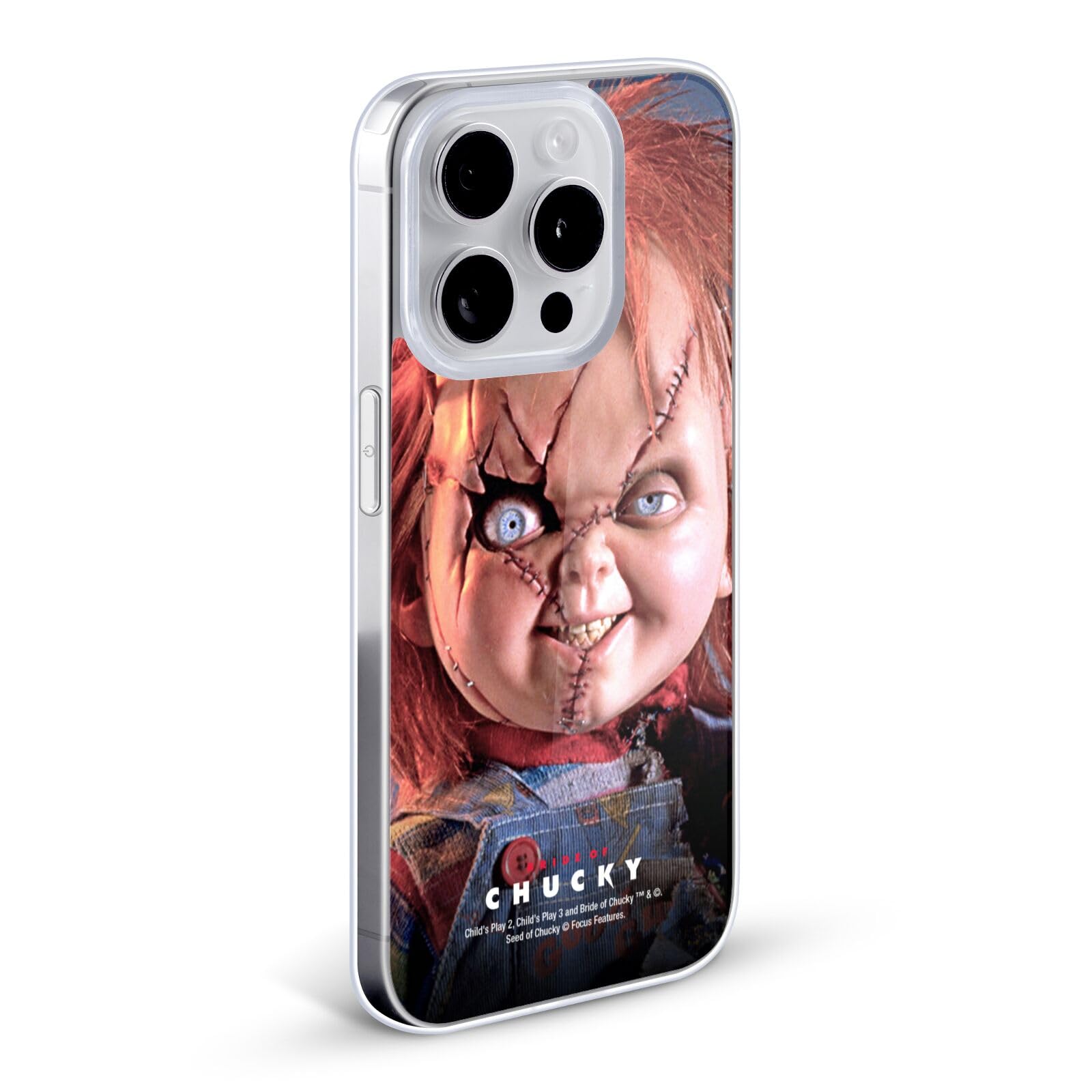 Officially Licensed Bride of Chucky iPhone 13 Pro Max Case - Horror Movie Soft Gel Phone Cover for Apple iPhone 13 Pro Max - Perfect for Halloween, Horror Fans & Movie Collectors