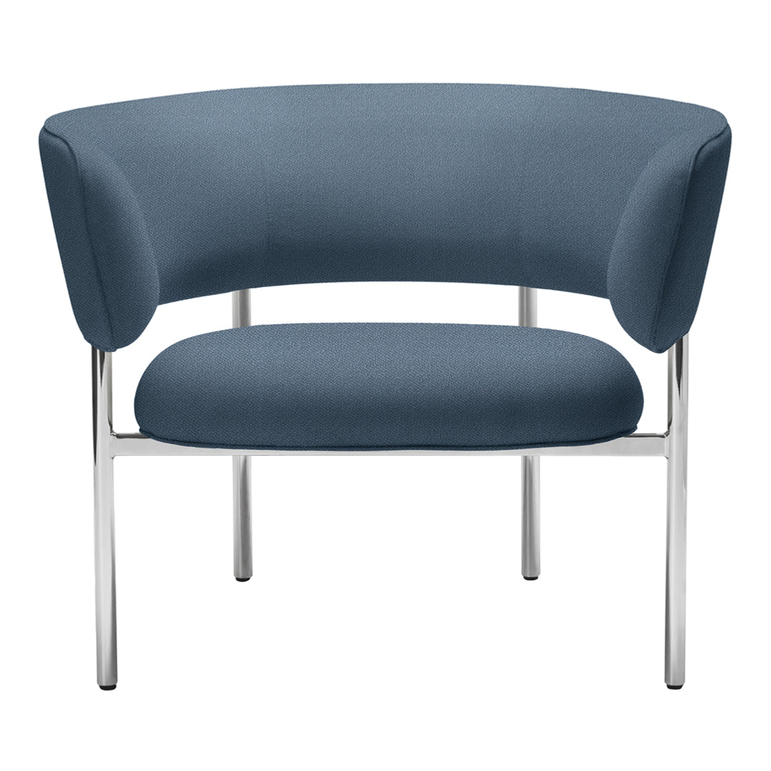Font Lounge Armchair - Modern Accent Chair for Living Room, Bedroom & Office - Comfortable Upholstered Reading Chair with Soft Fabric - Perfect for Relaxing, Reading & Decorating