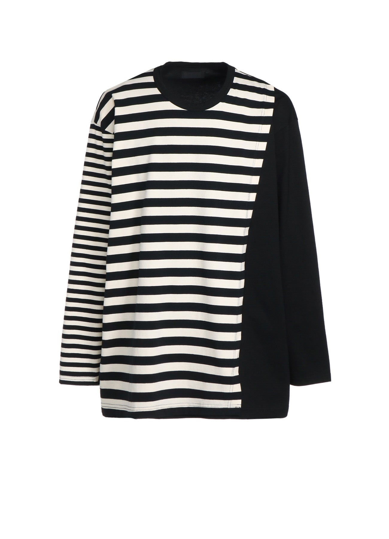 Soft Cotton Jersey Fused Stripe Layered Long Sleeve T-Shirt for Men & Women | Casual Wear, Layering, Everyday Comfort