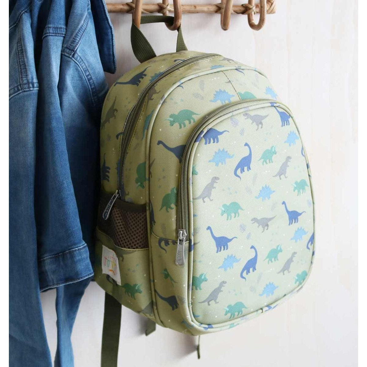 Dinosaur Backpack for Kids - Cute & Durable School Bag by A Little Lovely Company | Perfect for School, Travel & Daycare