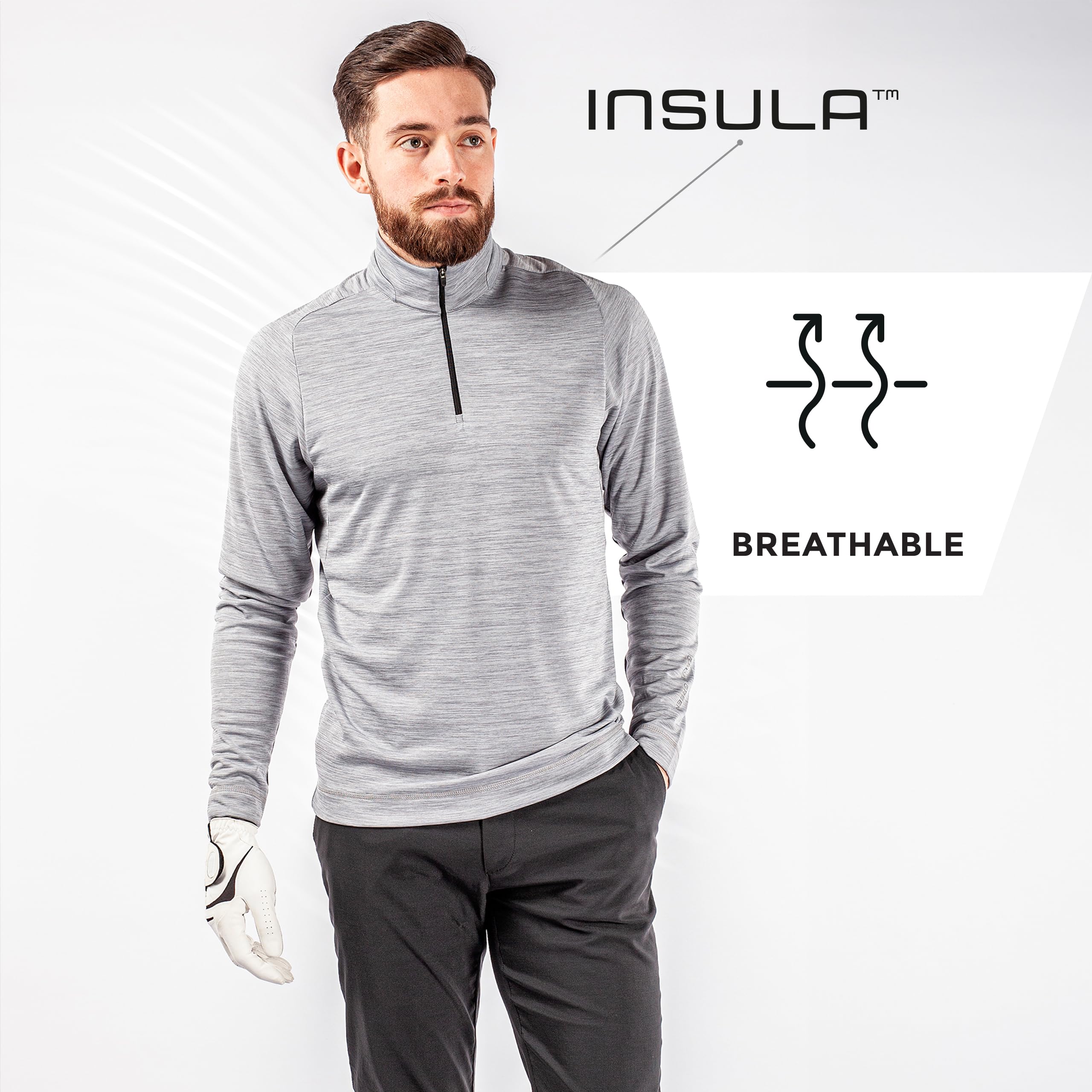 Galvin Green Men's Quarter Zip Pullover - Lightweight Golf & Outdoor Jacket for Men (Sizes M-XXL) | Perfect for Golfing, Hiking & Casual Wear