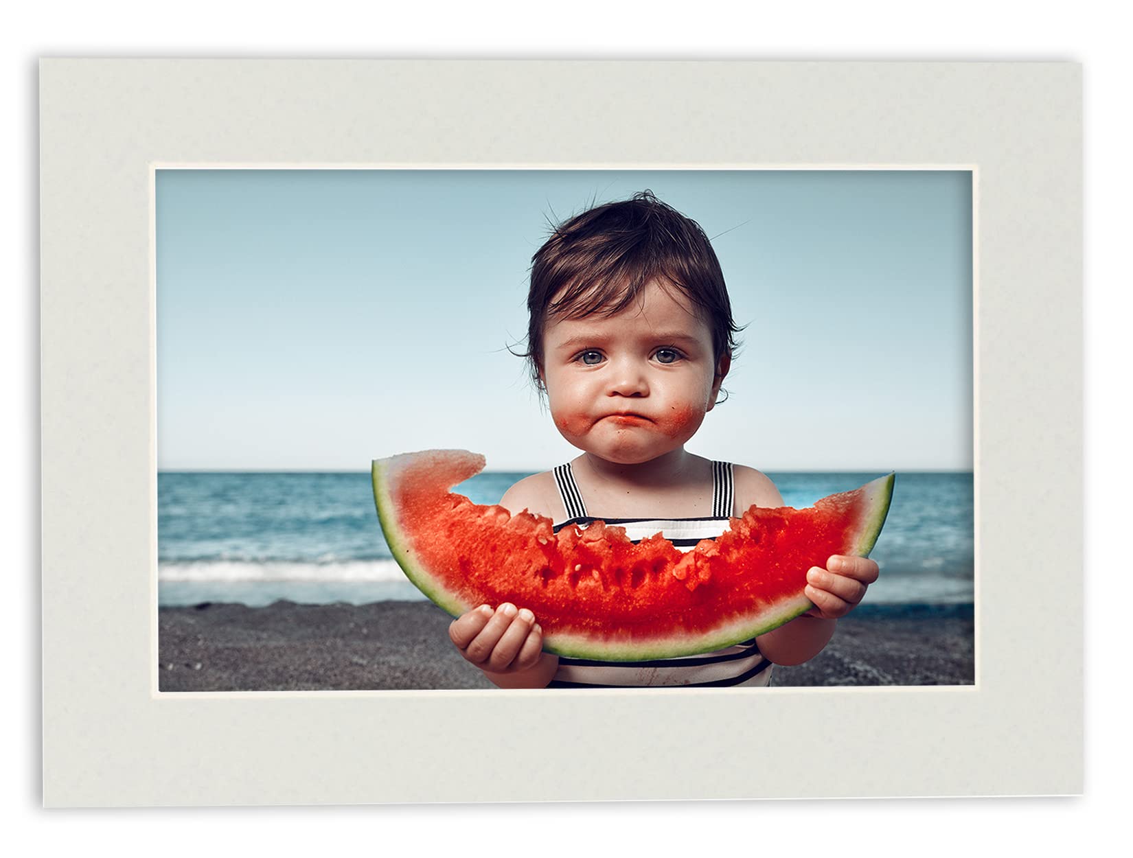 8x10 Acid-Free Precut Grey Picture Matboard for 5x7 Photos - Bevel Cut Display Mat for 8x10 Inch Frames - Perfect for Framing Art, Photos & Certificates - Home, Office & Gallery Decor
