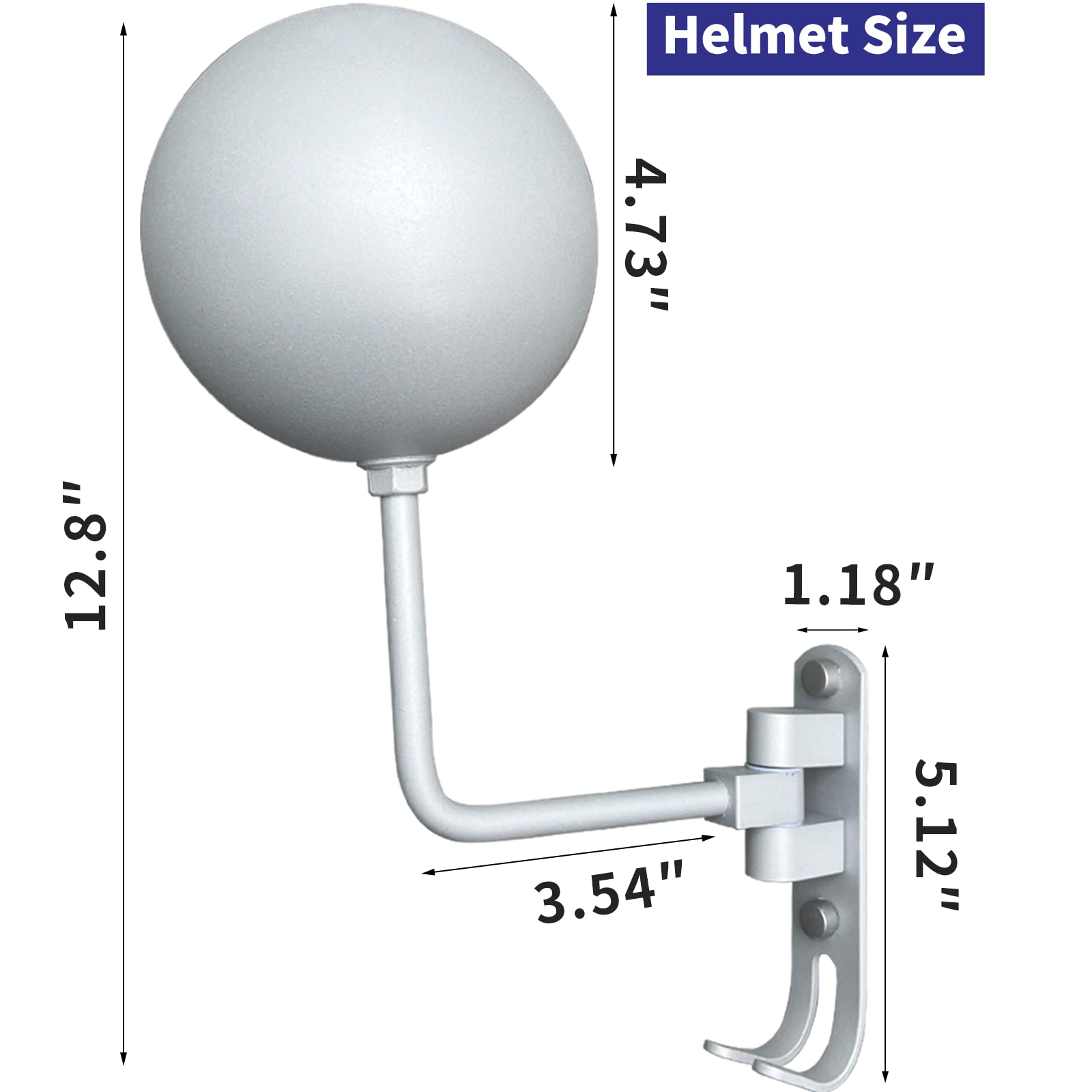 Motorcycle Helmet Rack - Wall Mount Helmet Holder with Hooks & Stand | Durable Motorcycle Accessories for Helmet Storage & Organization | Perfect for Garage, Shed, or Entryway