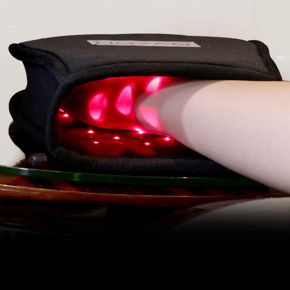 DGXINJUN Red Light Therapy Device - Near Infrared Light Therapy for Hand Pain Relief, Double-Sided Pad for Fingers & Wrist - Portable Pain Relief for Arthritis, Carpal Tunnel & Joint Discomfort at Home or Office