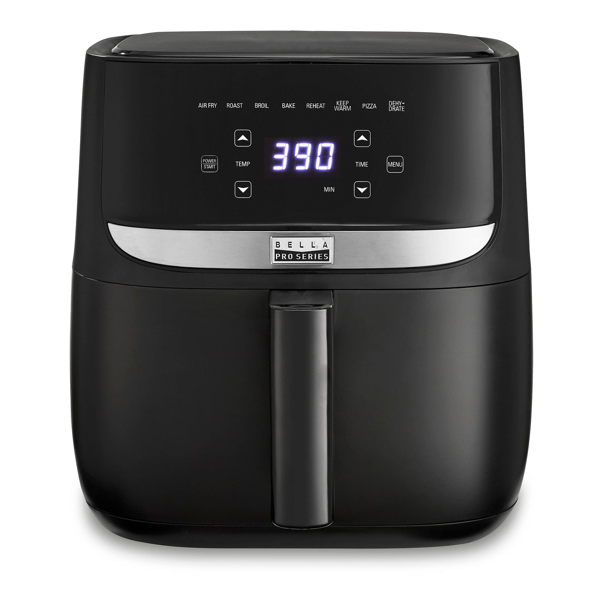 6QT Air Fryer with Touchscreen - Black | Large Capacity Digital Air Fryer for Healthy Cooking | Perfect for Frying, Baking, Roasting & Reheating | Ideal for Family Meals & Quick Snacks