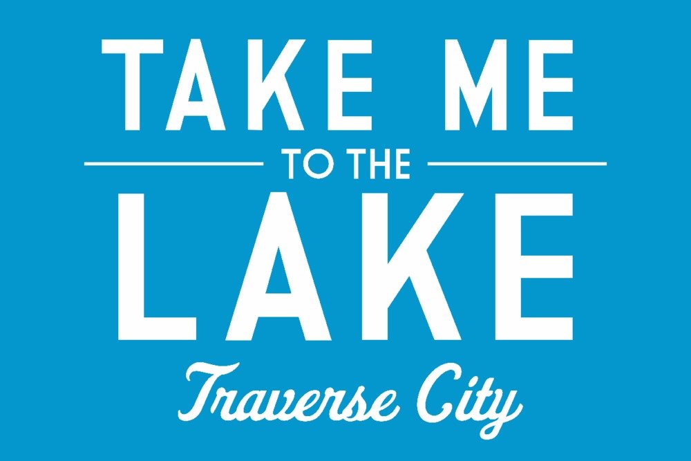 Traverse City Michigan Lake Art Print - 24x36 Signed Wall Decor Poster - Perfect for Living Room, Bedroom & Office Decor