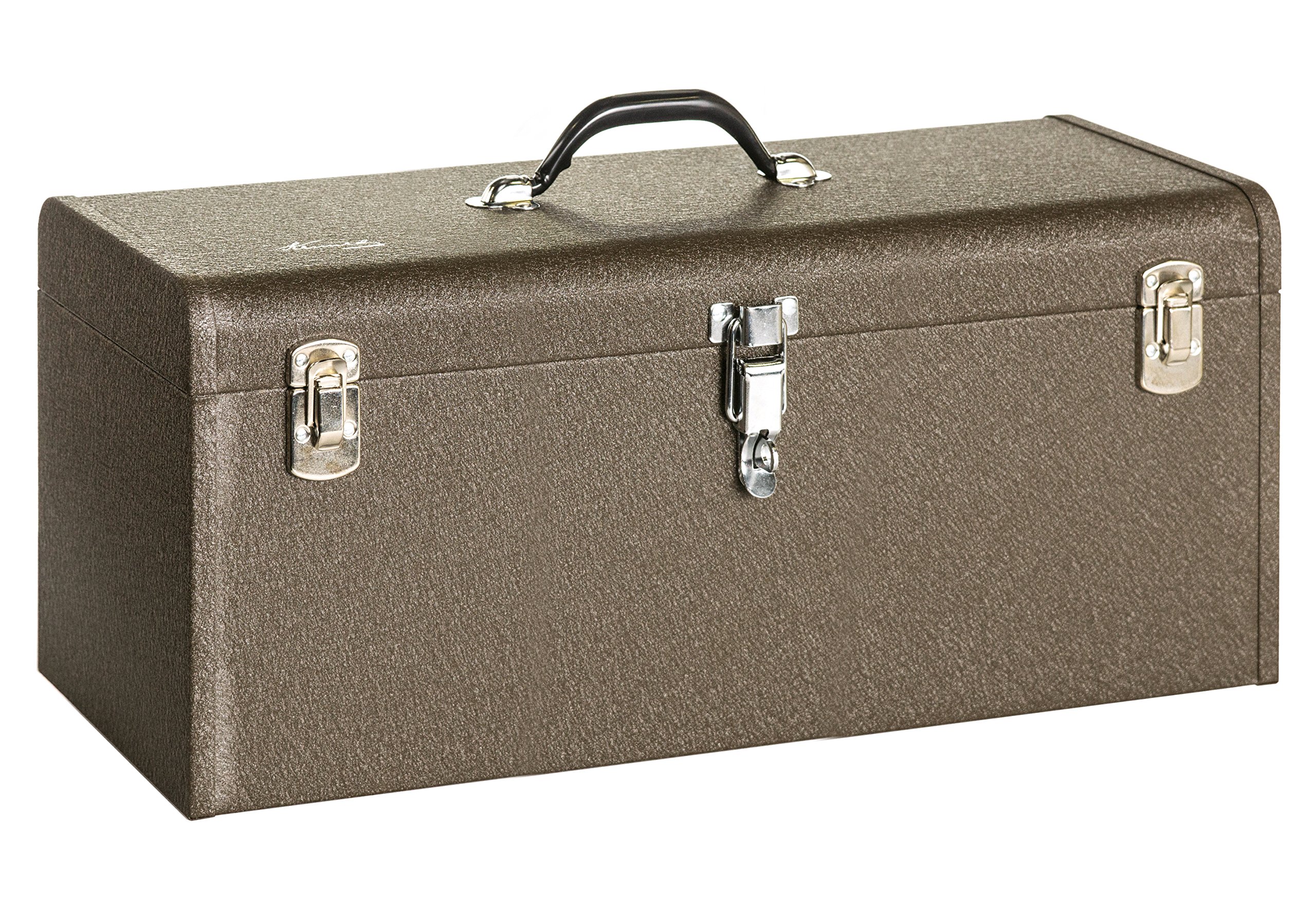 Kennedy Manufacturing K24B 24-Inch All-Purpose Tool Box - Durable Brown Wrinkle Finish - Perfect for Home Garage, Workshop & Professional Use