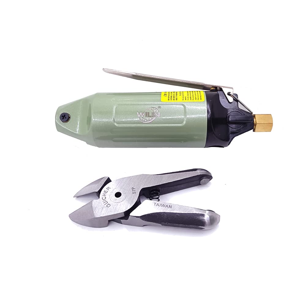 Professional Air Nipper Metal Wire Shear Cutter - Heavy Duty Pneumatic Cutting Pliers for 3.3mm Copper & 2.8mm Steel Wires - Ideal for Electrical Work, HVAC, and Automotive Repair