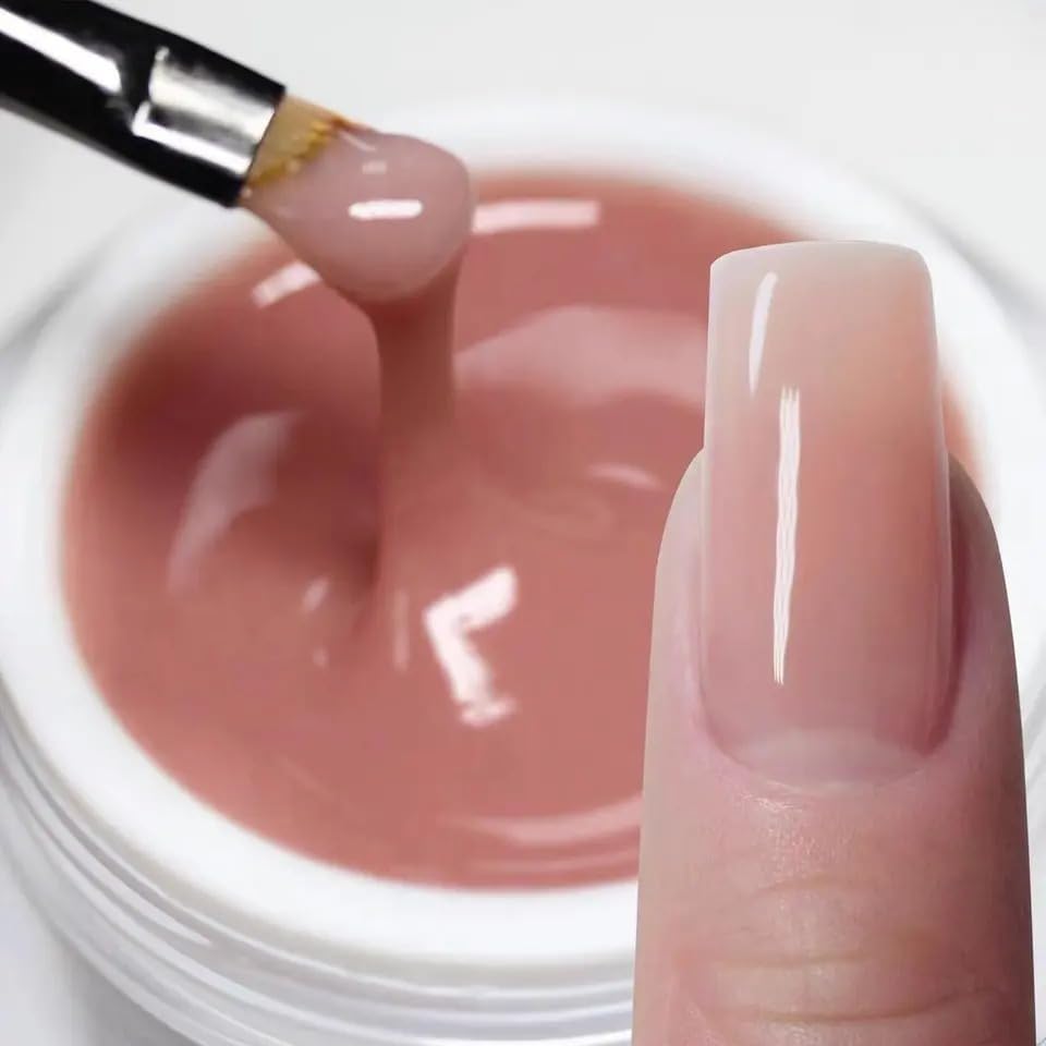 NAILWIND Professional Builder Gel for Nail Extensions - UV Gel Acrylic Kit for Strong & Long False Nails - Pink Nude (1 Piece) - Perfect for Salon, DIY Manicures & Nail Art Enthusiasts