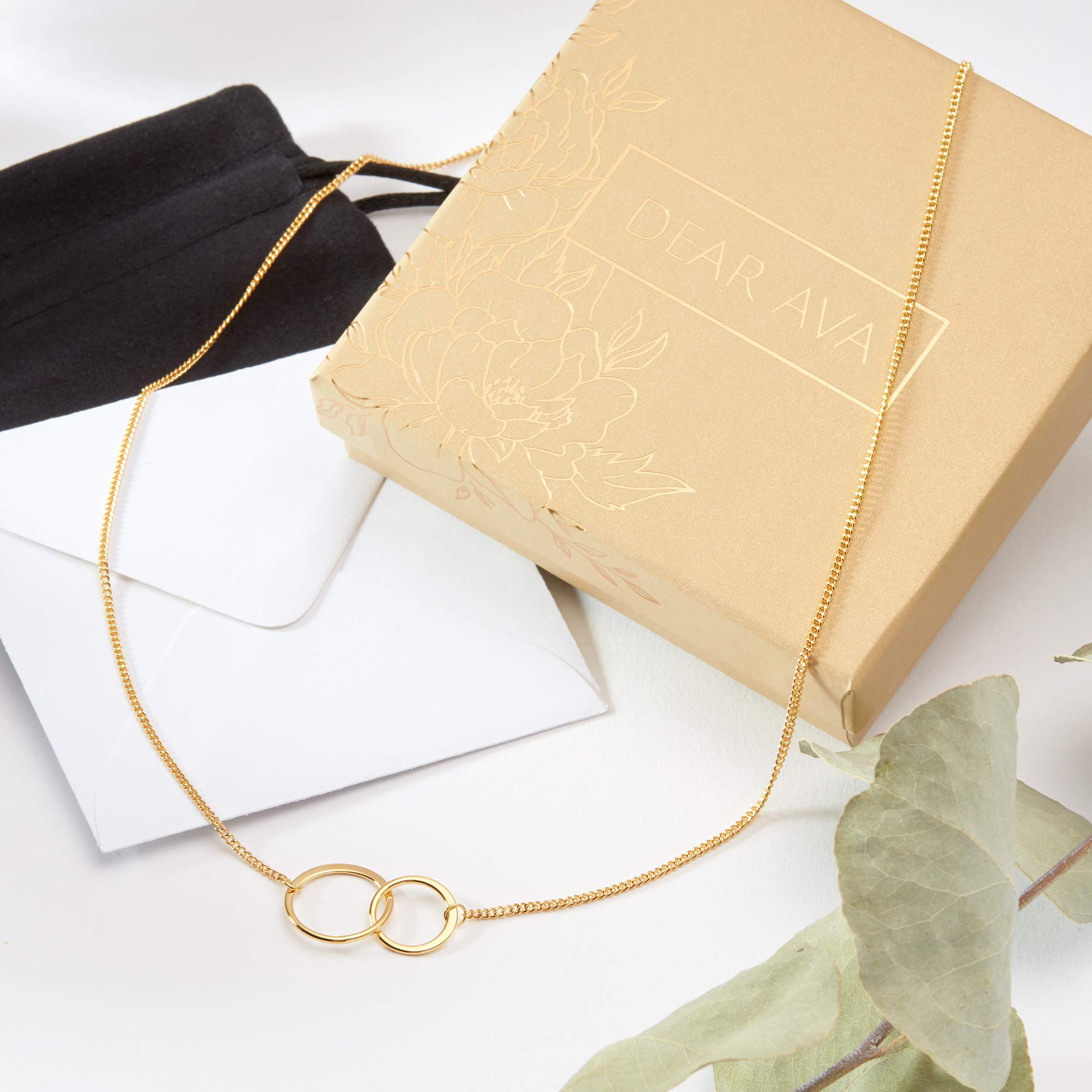 Sister Necklace Gift Set - Heart Shaped Jewelry with Greeting Card for Birthday, Christmas, Valentine's Day | Perfect for Sisters, Best Friends & Loved Ones