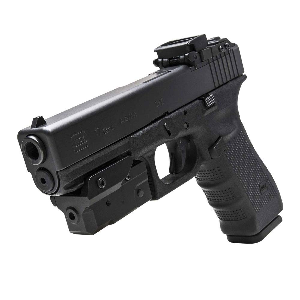 NcStar Compact Pistol Blue Laser with Strobe & Keymod - Undermount Tactical Laser Sight for Handguns | Home Defense, Target Practice, Tactical Training