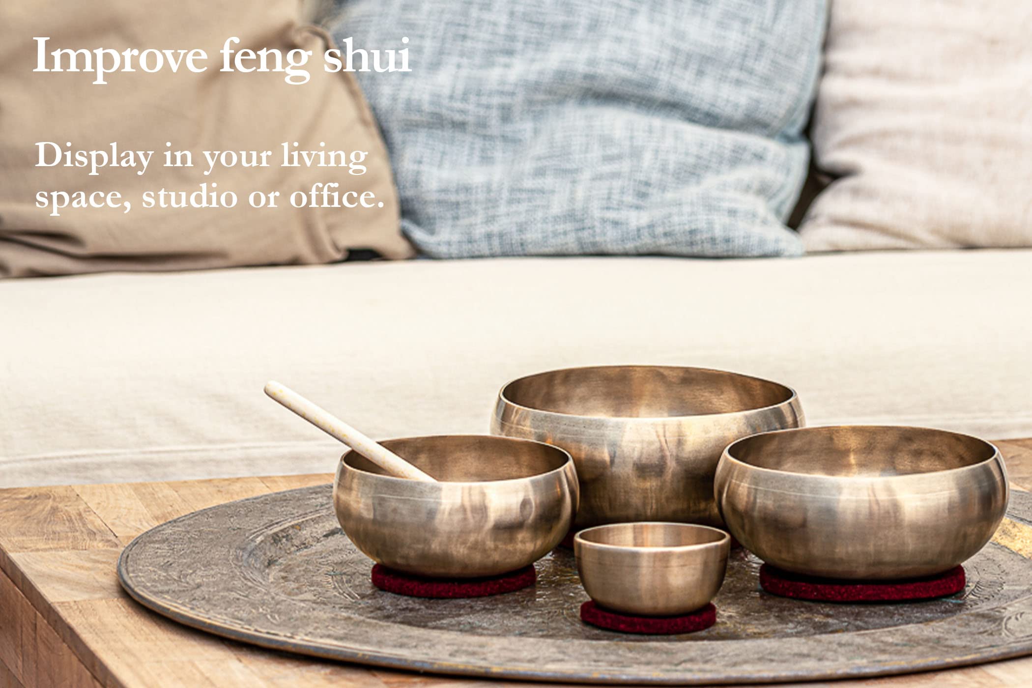 Bronze Singing Bowl with Felt Ring & Cover - Cosmos Series | Handcrafted in India | Perfect for Meditation, Yoga & Sound Healing Therapy | 2-Year Warranty | Ideal for Home Relaxation, Spa Sessions & Mindfulness Practices