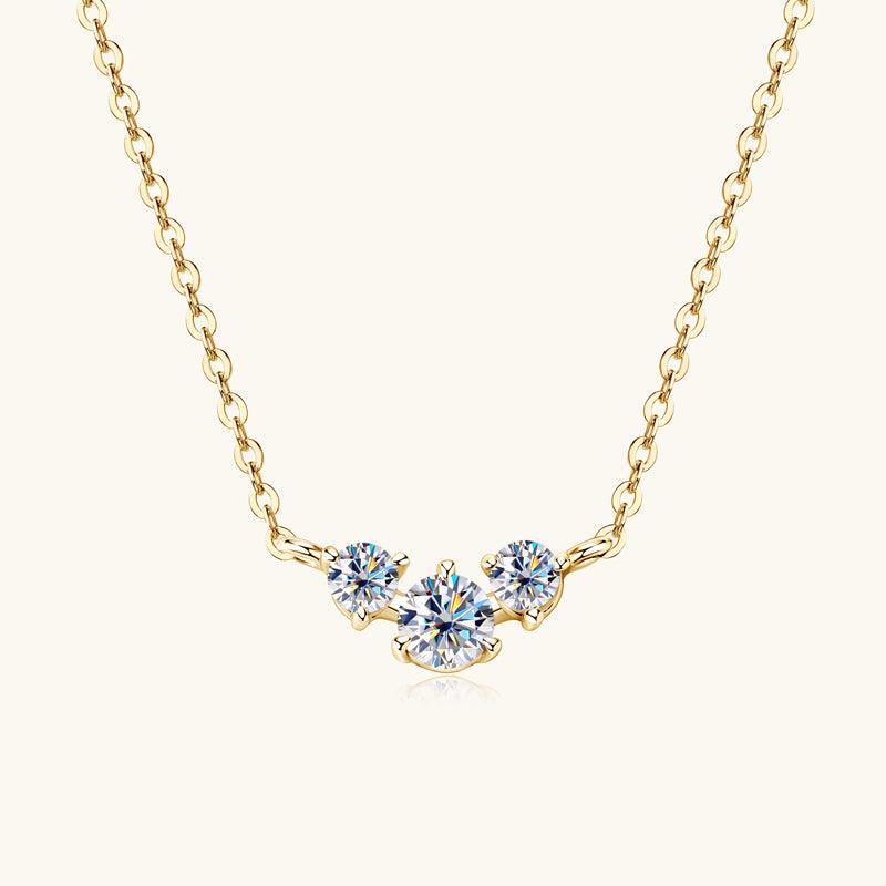 Charming Smile Premium Moissanite Pendant Necklace for Women - Elegant Jewelry Gift for Anniversary, Valentine's Day & Special Occasions