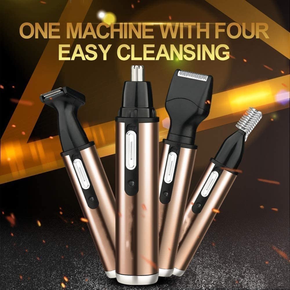 Rechargeable Electric Nose and Ear Hair Trimmer for Men & Women - Painless Grooming Tool with Precision Blades - Perfect for Travel, Home, and Personal Care