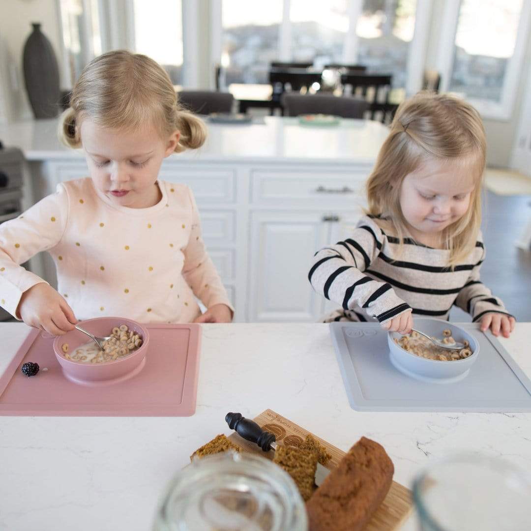ezpz Happy Bowl - Non-Slip Silicone Baby Bowl with Suction Base for Toddlers | Perfect for Mealtime, Travel & Daycare Use