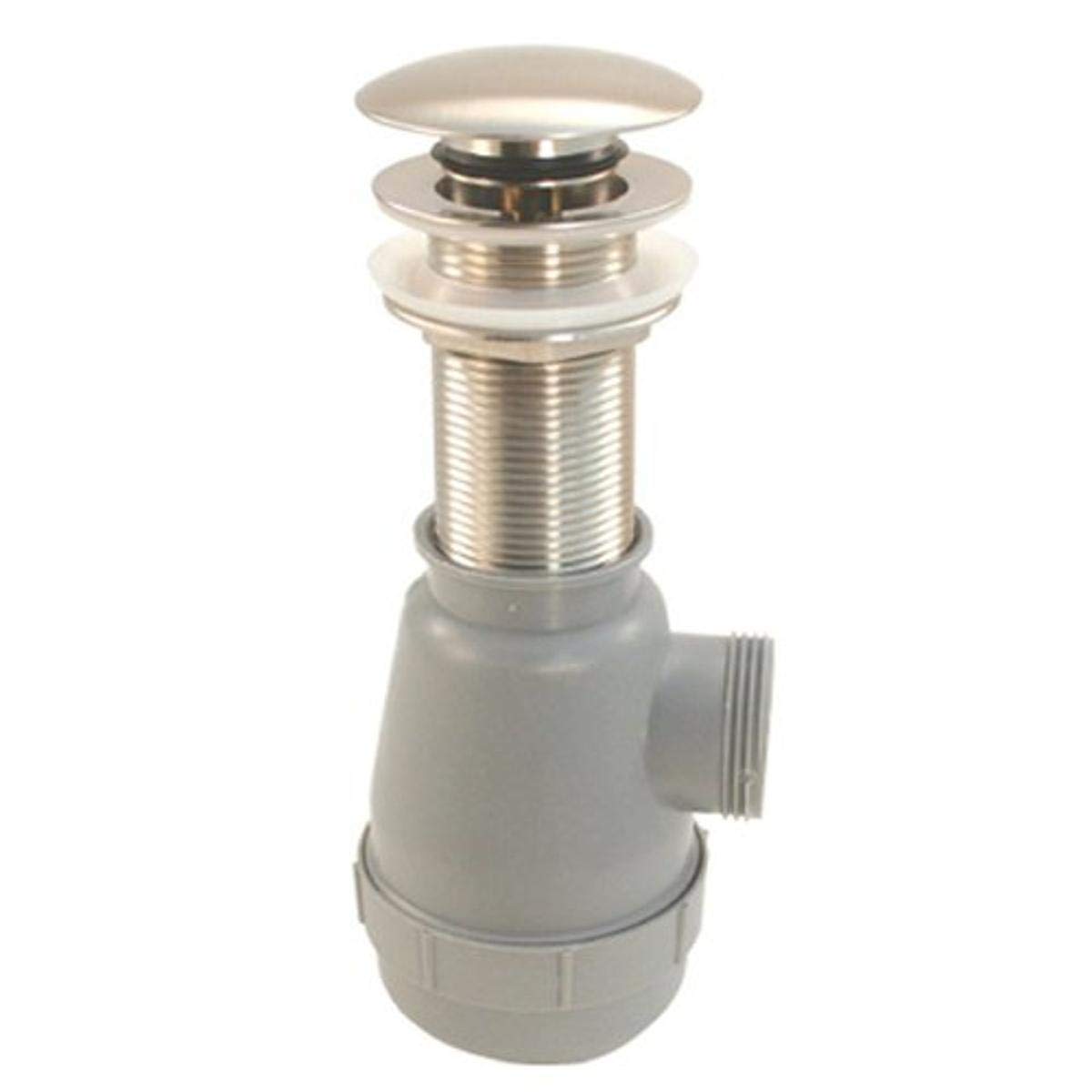 Ambassador Marine 1.75-Inch Premium Trap Sink Drain for Glass Vessel Sinks with Touch Stopper - Perfect for Modern Bathroom Vanities & Luxury Hotel Renovations