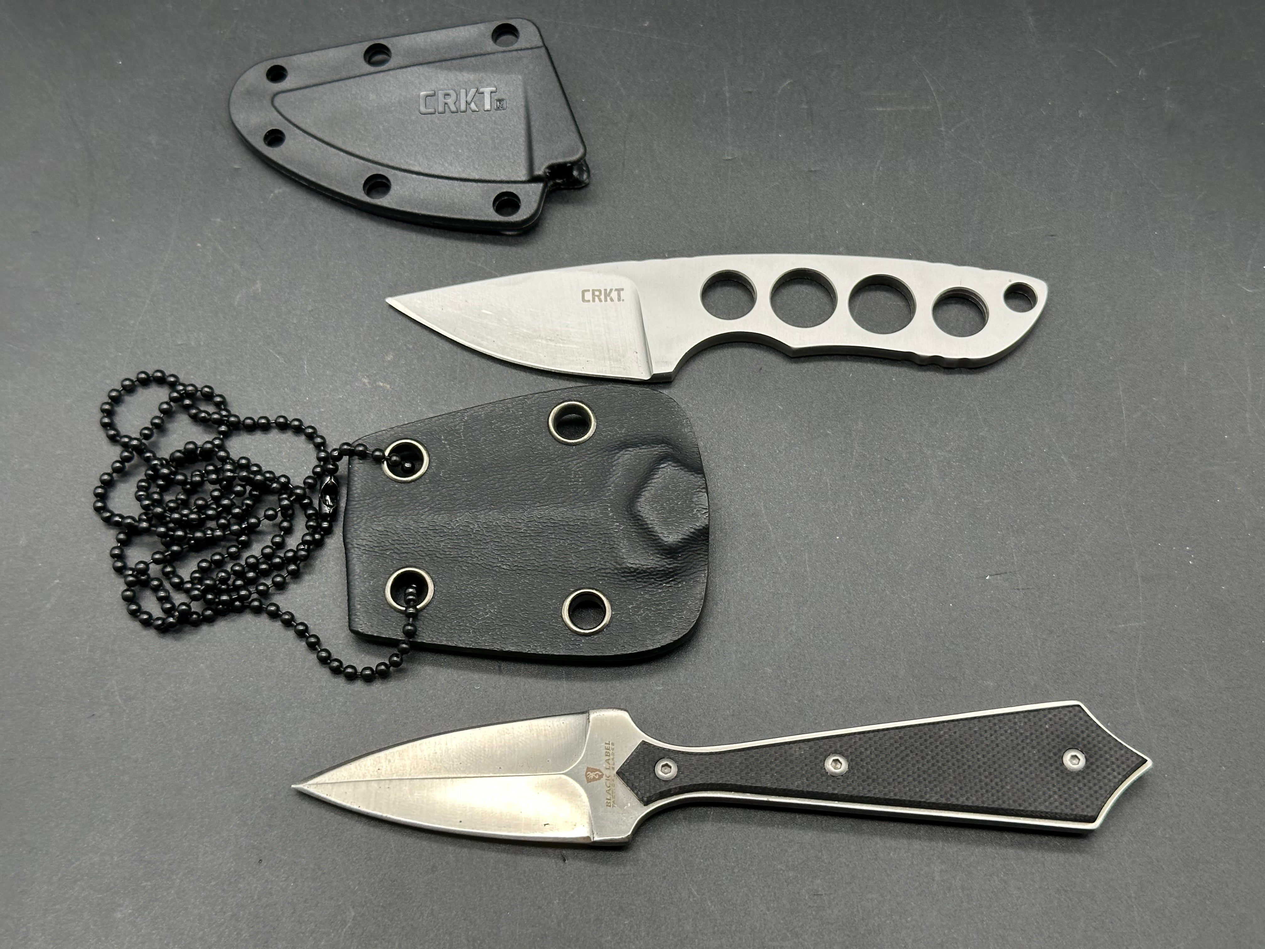 CRKT Bita & Browning Tracer Neck Knives Set - 2 Pack Tactical Folding Knives for Outdoor Survival, Hunting, Camping & EDC (Everyday Carry)