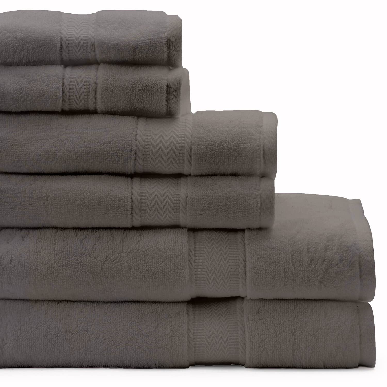 Premium 100% Cotton Bath Sheet Set - Ultra Soft & Fluffy American Made Towels for Bathroom & Spa - Luxury Gray Bath Towel Bundle for Home & Hotel Use