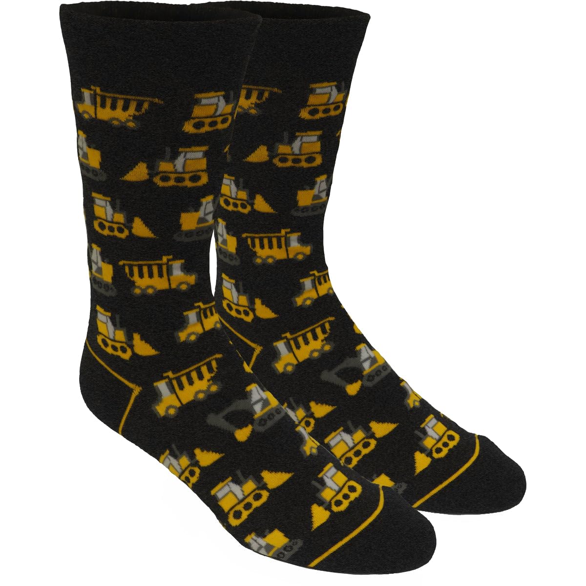 John Deere Men's Work Socks - Green & Yellow Tractor Construction Design - Durable Comfort for Farming, Construction & Outdoor Activities
