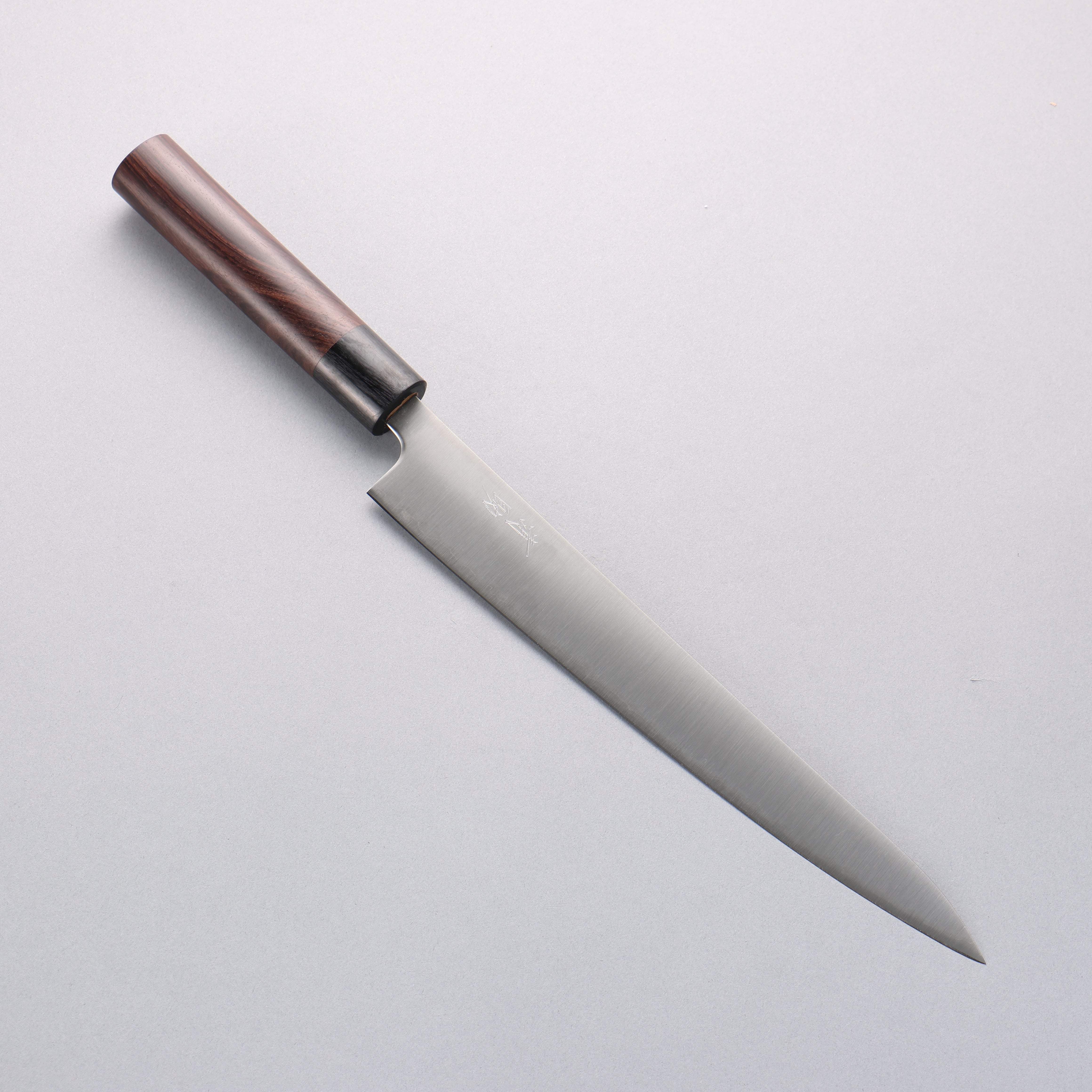 Premium Seisuke Blue Super Sujihiki 240mm Sushi & Sashimi Knife - Rosewood Handle with Black Pakka Wood Ferrule - Perfect for Japanese Cuisine, Professional Chefs & Home Cooking