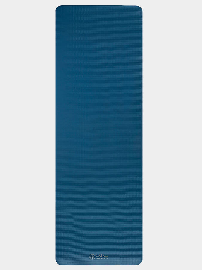 Premium Gaiam Essential Fitness Yoga Mat - 10mm Thick, Non-Slip, Eco-Friendly for Home & Studio Workouts - Perfect for Yoga, Pilates, and Meditation Exercises