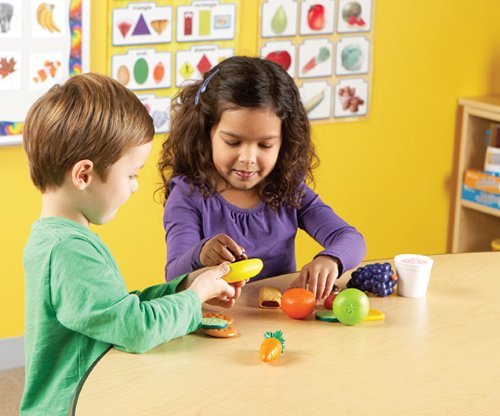 Learning Resources New Sprouts Healthy Snack Set - 18+ Months Pretend Play Food for Toddlers, Preschool Learning & Kitchen Play Toys - Perfect for Role-Playing, Early Childhood Development & Social Skills Practice