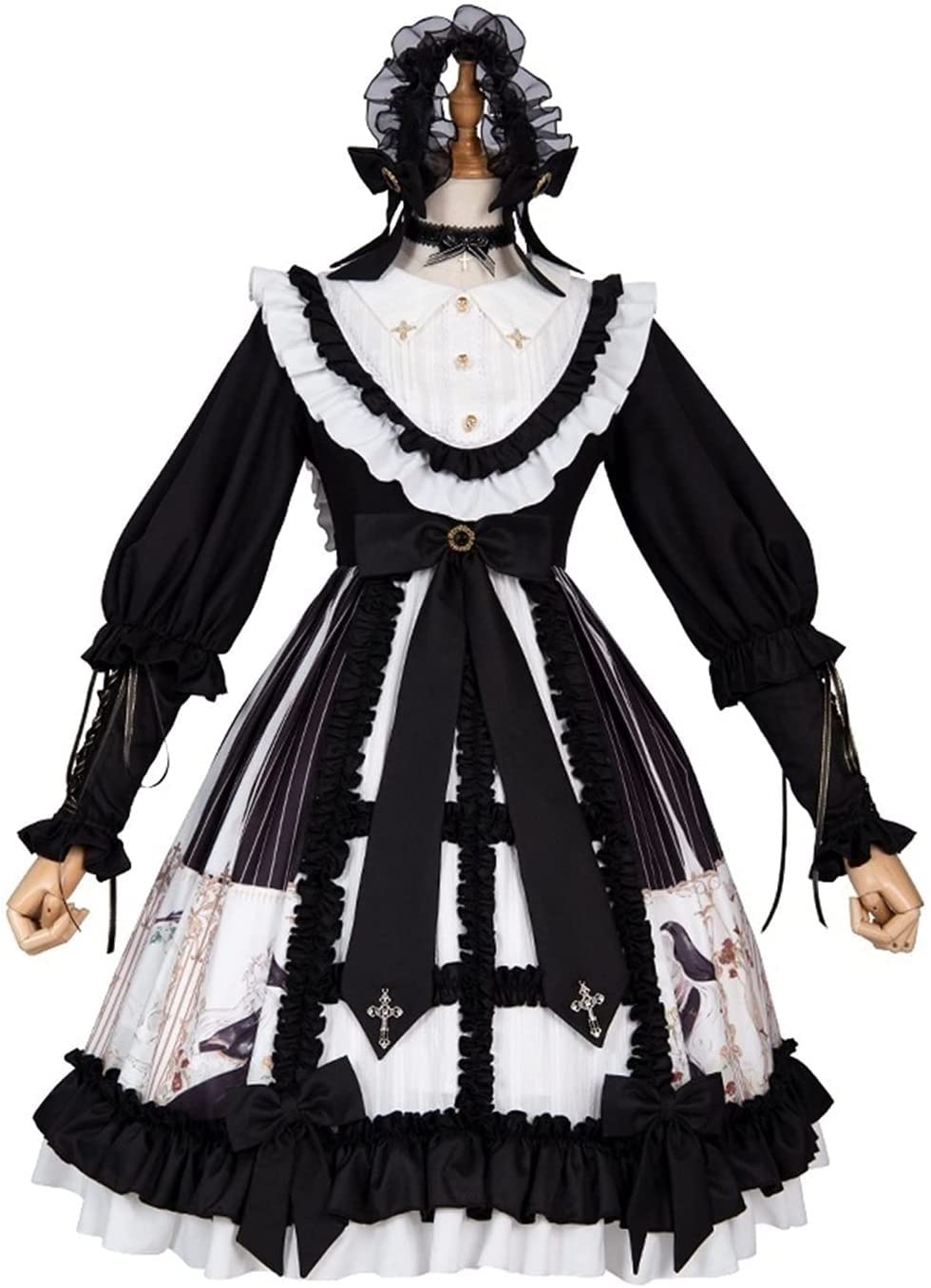 Elegant Lolita Dress for Women - Gothic Kawaii Sweet Victorian Style Vintage Clothing | Perfect for Cosplay, Tea Parties & Special Occasions