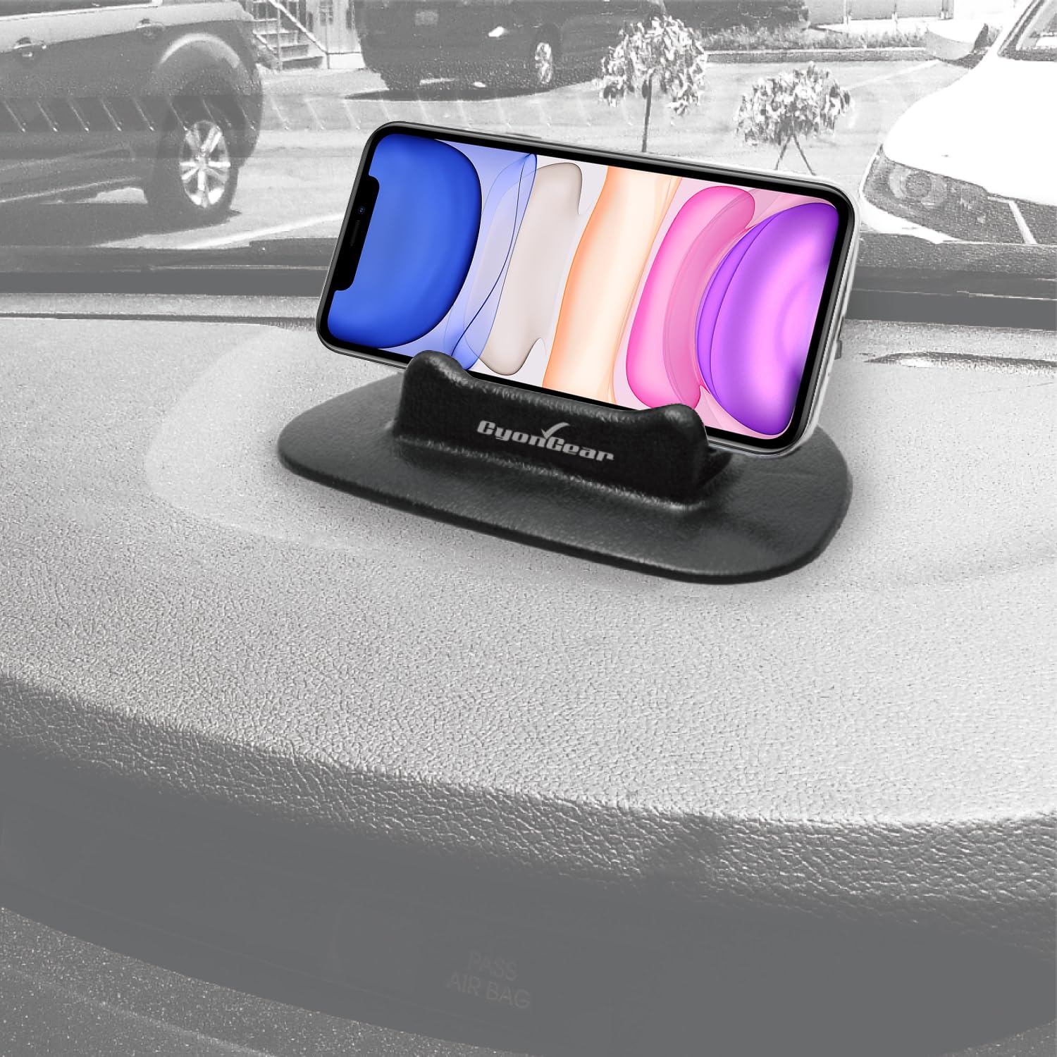 Cellet Dashboard Car Phone Mount - Anti-Slip Silicone Pad Holder for iPhone, Samsung Galaxy, Google Pixel & Motorola - Secure Hands-Free Driving for GPS Navigation & Music Playback