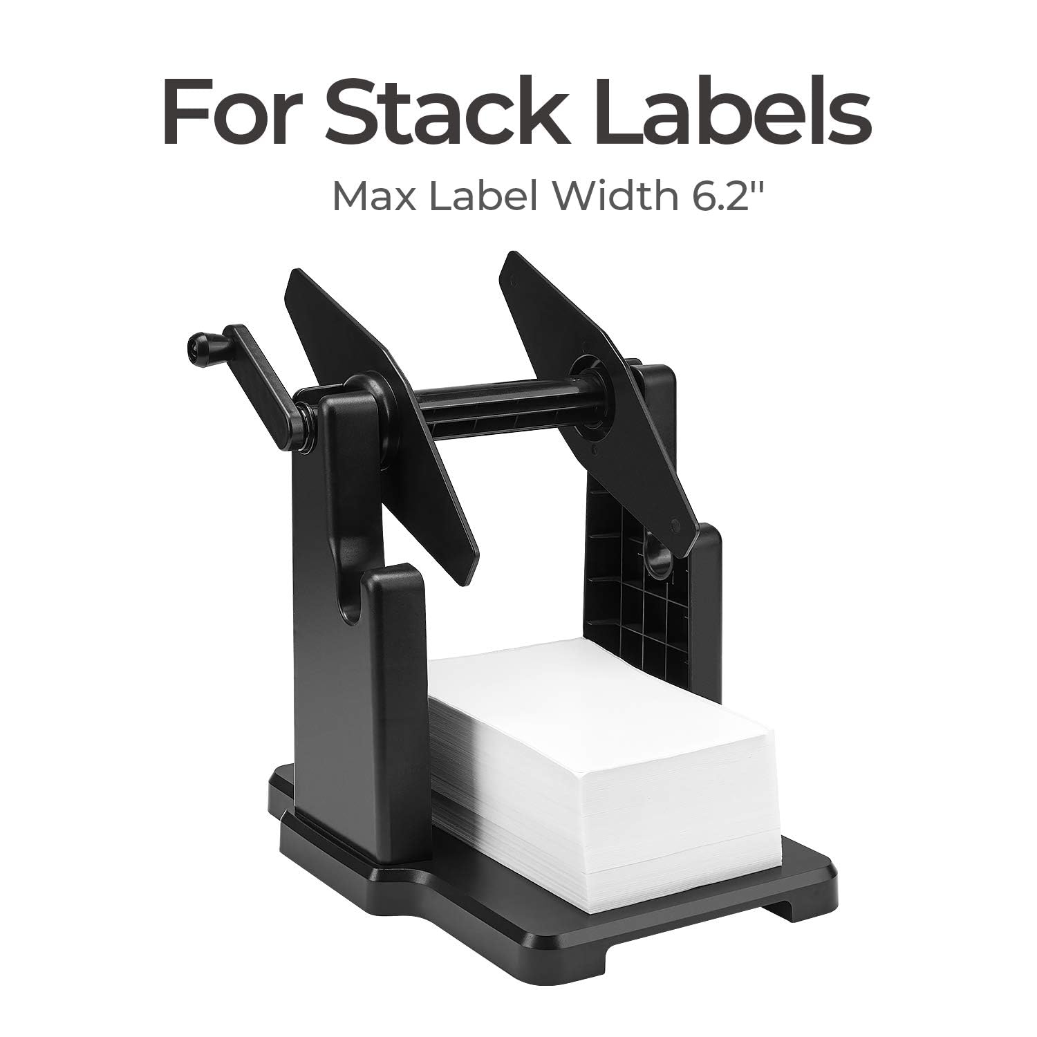 MUNBYN 2-in-1 External Rolls Label Holder & Fan-Fold Stack Paper Organizer for Desktop Thermal Label Printers - Perfect for Shipping Labels, Barcode Stickers & Office Organization