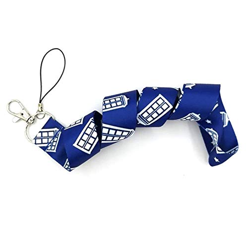 Doctor Who Tardis Phone Booth Lanyard Keychain - 17.5