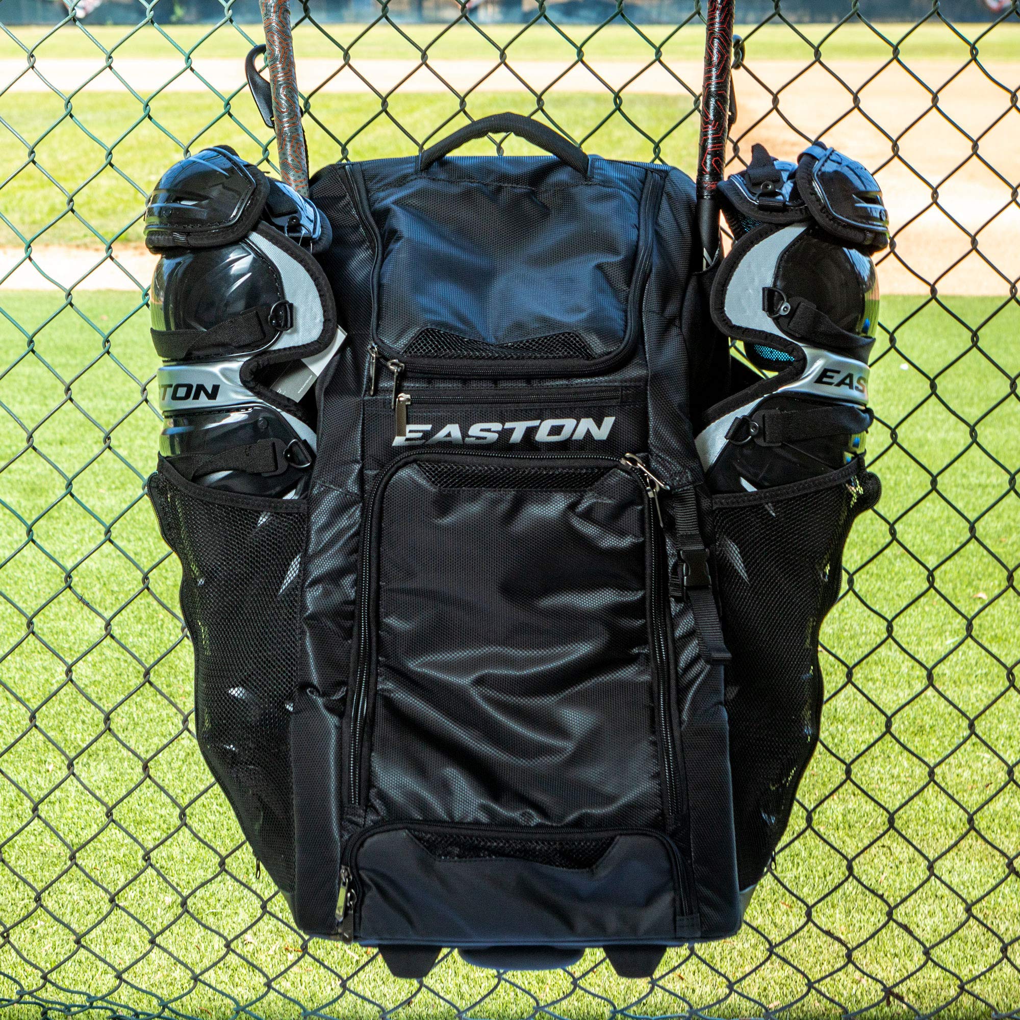 Easton Catcher's Wheeled Baseball Softball Bag - Durable Wheeled Gear for Catchers - Multiple Color Options - Perfect for Games, Practices & Travel