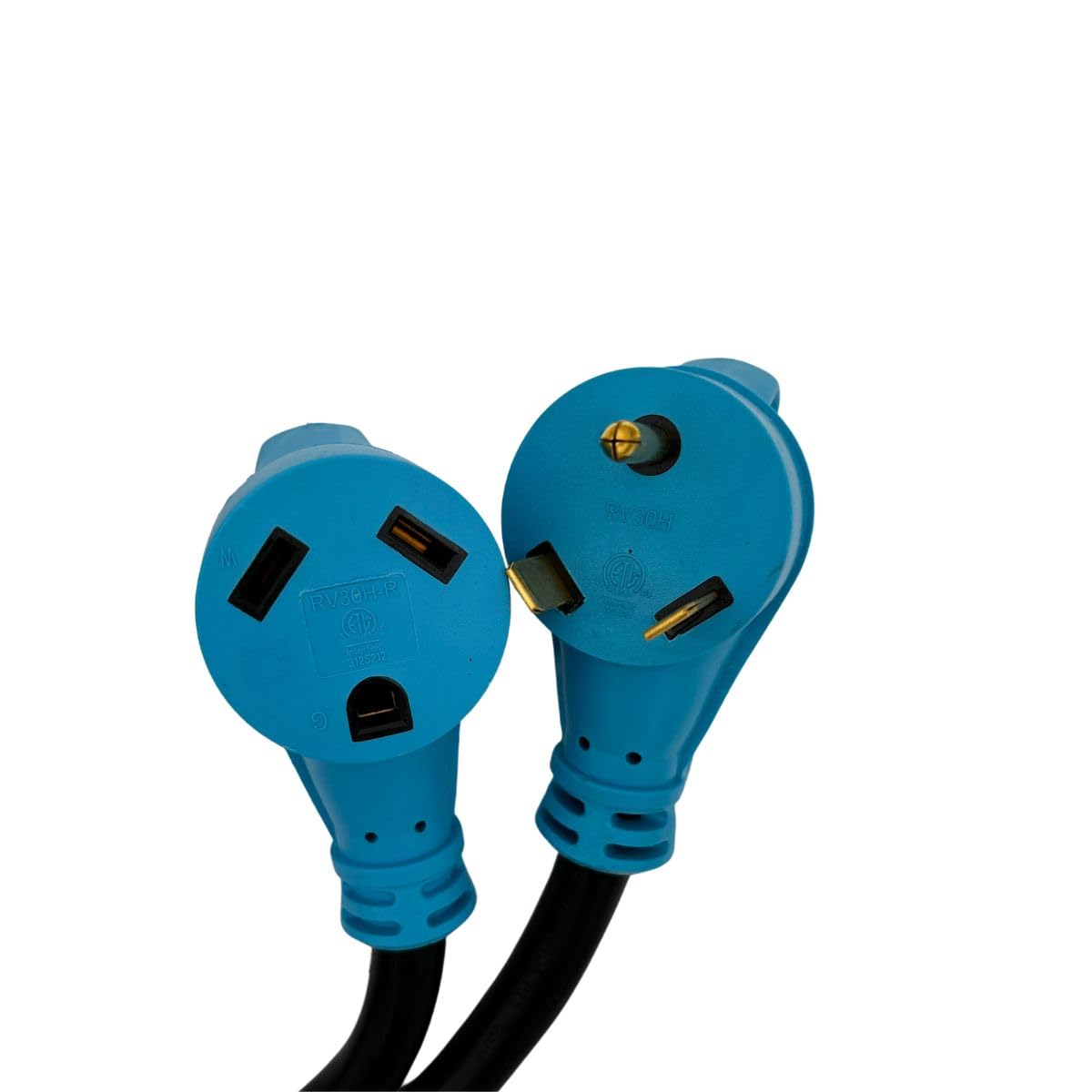 30-Amp RV/EV Extension Cord 15-Foot with TT-30P to TT-30R Connectors - Heavy Duty Power Cord for Campers, Travel Trailers & Electric Vehicles | Outdoor & RV Park Use