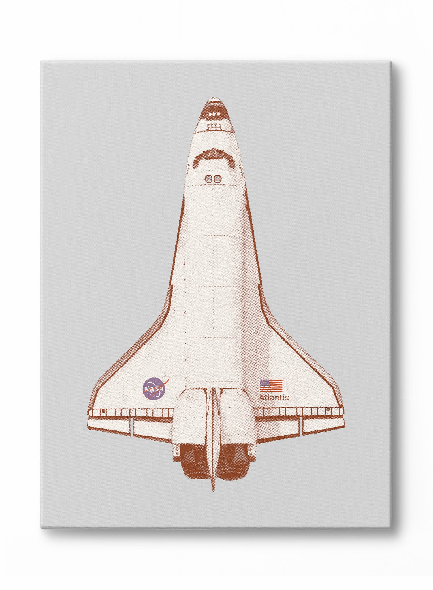 Houston We Have Lift Off NASA Space Shuttle Canvas Wall Art - Vintage Space Poster for Home & Office Decor - Perfect for Living Room, Bedroom, or Gift