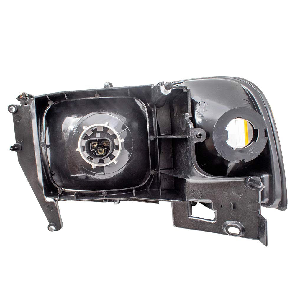 Brock Aftermarket Replacement Right Passenger Halogen Headlight & Corner Light Assembly - Compatible with [Vehicle Model], Perfect for Night Driving & Enhanced Visibility