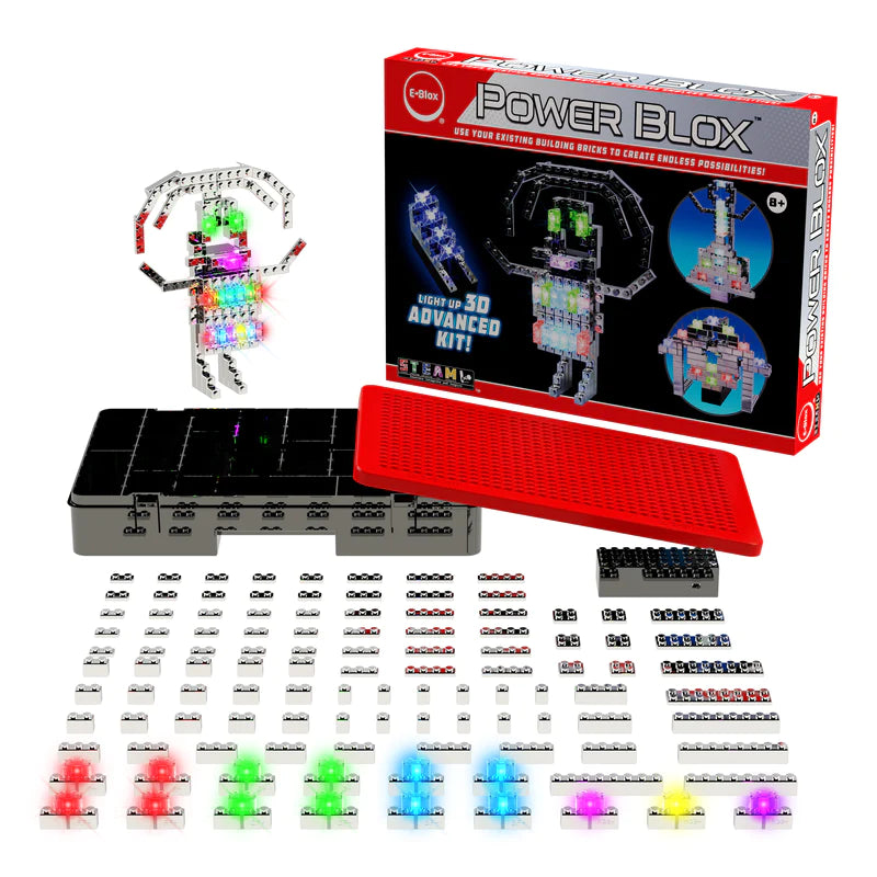 Power Blox™ Advanced Building Blocks Set - STEM Educational Toys for Kids Ages 5-12 | Creative Construction Kit for Classroom, Birthday Gifts & Family Game Night