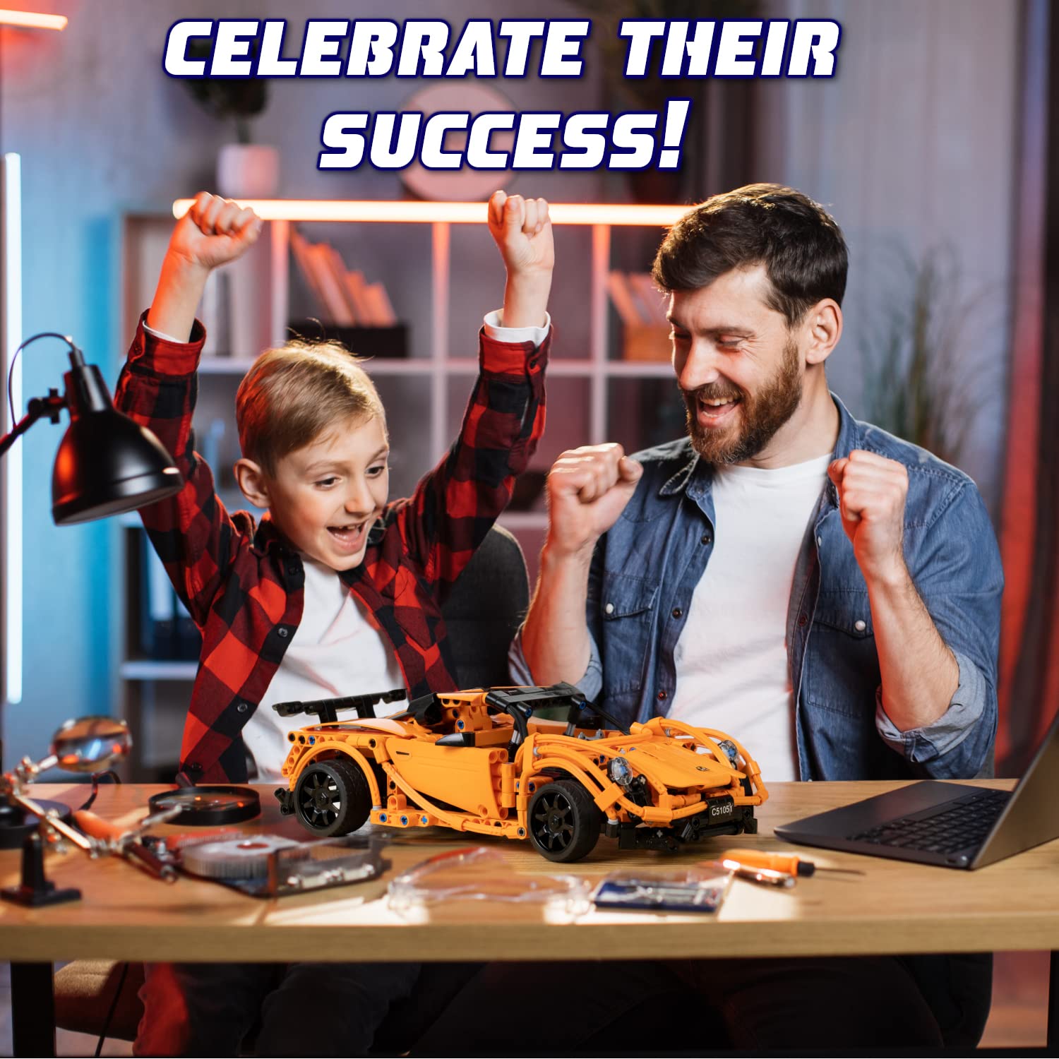 WISEPLAY STEM Building Kit for Kids Ages 8-12 - 421 PCS DIY RC Car Engineering Toy Set - Educational Science Project for Boys & Girls - Build Your Own Remote Control Car - Perfect for School Projects & STEM Learning Activities