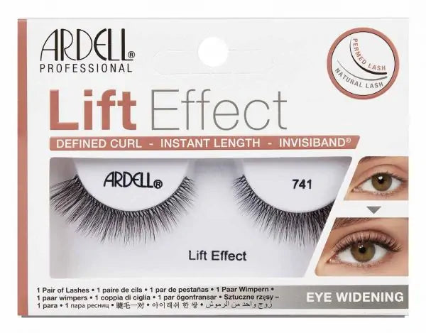 Ardell Strip Lashes 741 - Natural Looking False Eyelashes for Dramatic Lift Effect | Perfect for Parties, Weddings & Everyday Glam