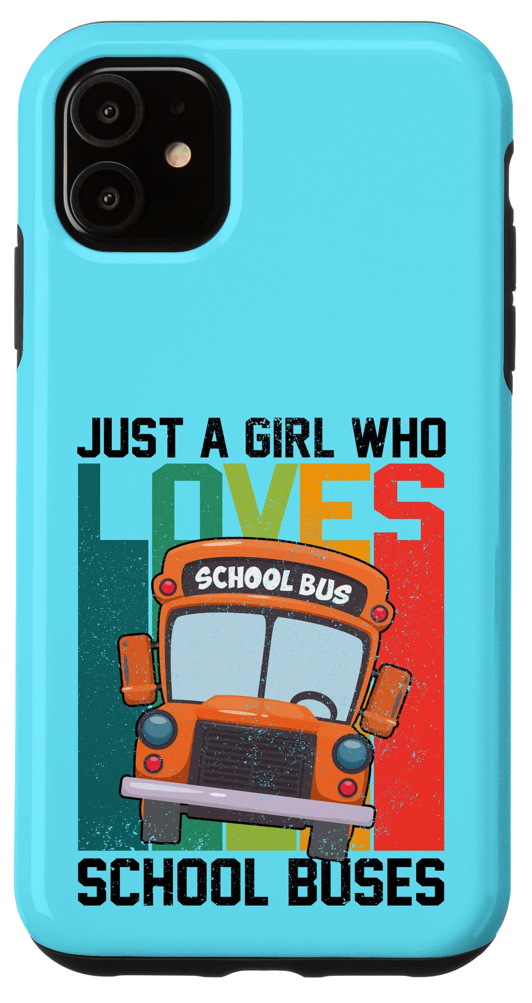 iPhone 11 Case - Vintage School Bus Design for Bus Lovers | Cute Protective Phone Cover for iPhone 11 | Perfect Gift for Teachers, Students & Transportation Enthusiasts