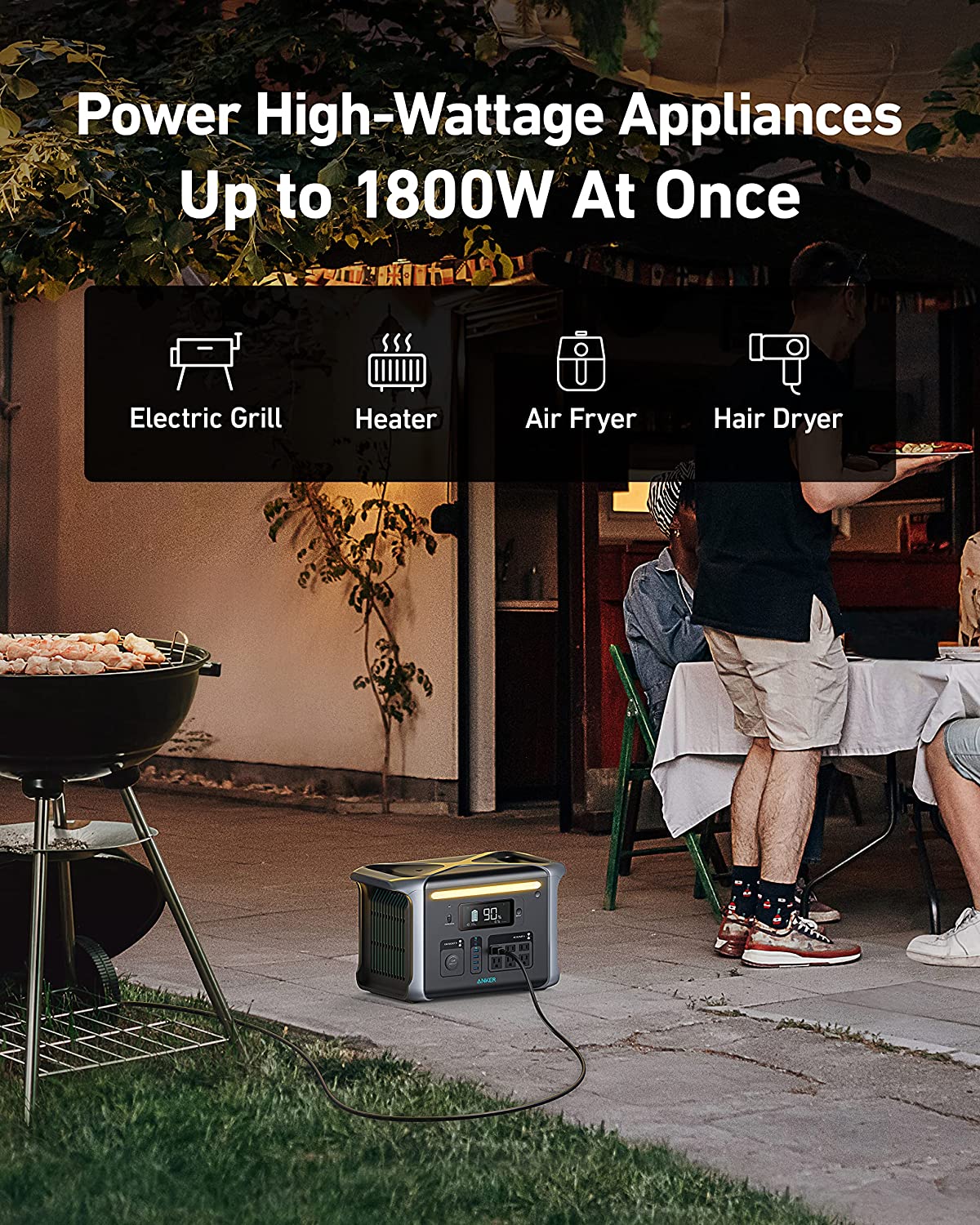 Anker 757 PowerHouse Portable Power Station 1229Wh 1500W - Reliable Backup Power for Camping, Emergencies & Outdoor Adventures