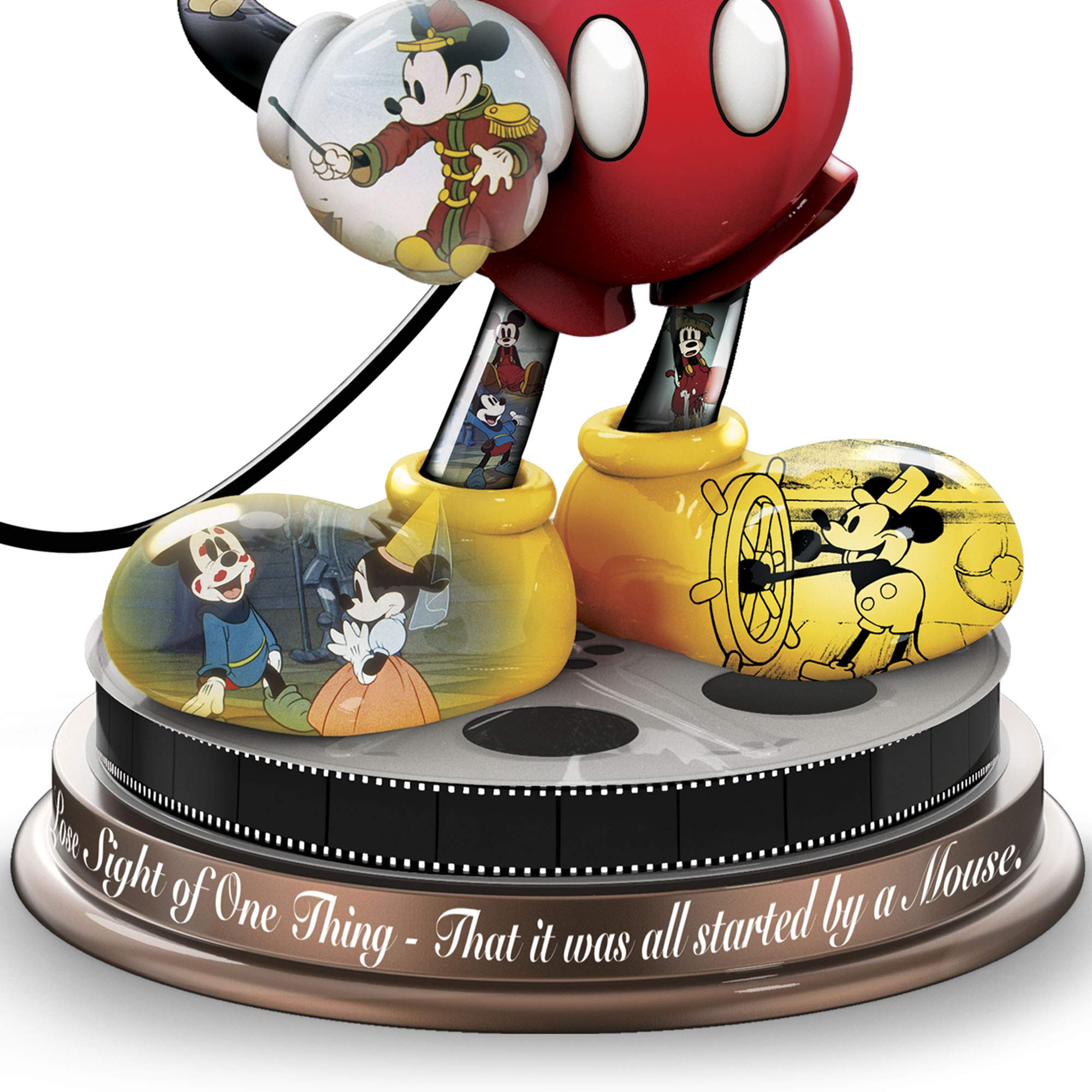 Official Disney Licensed 'Mickey Mouse's Magical Moments' Hand-Painted Resin Sculpture - Collectible Home Decor for Disney Fans & Gift for Mickey Mouse Lovers