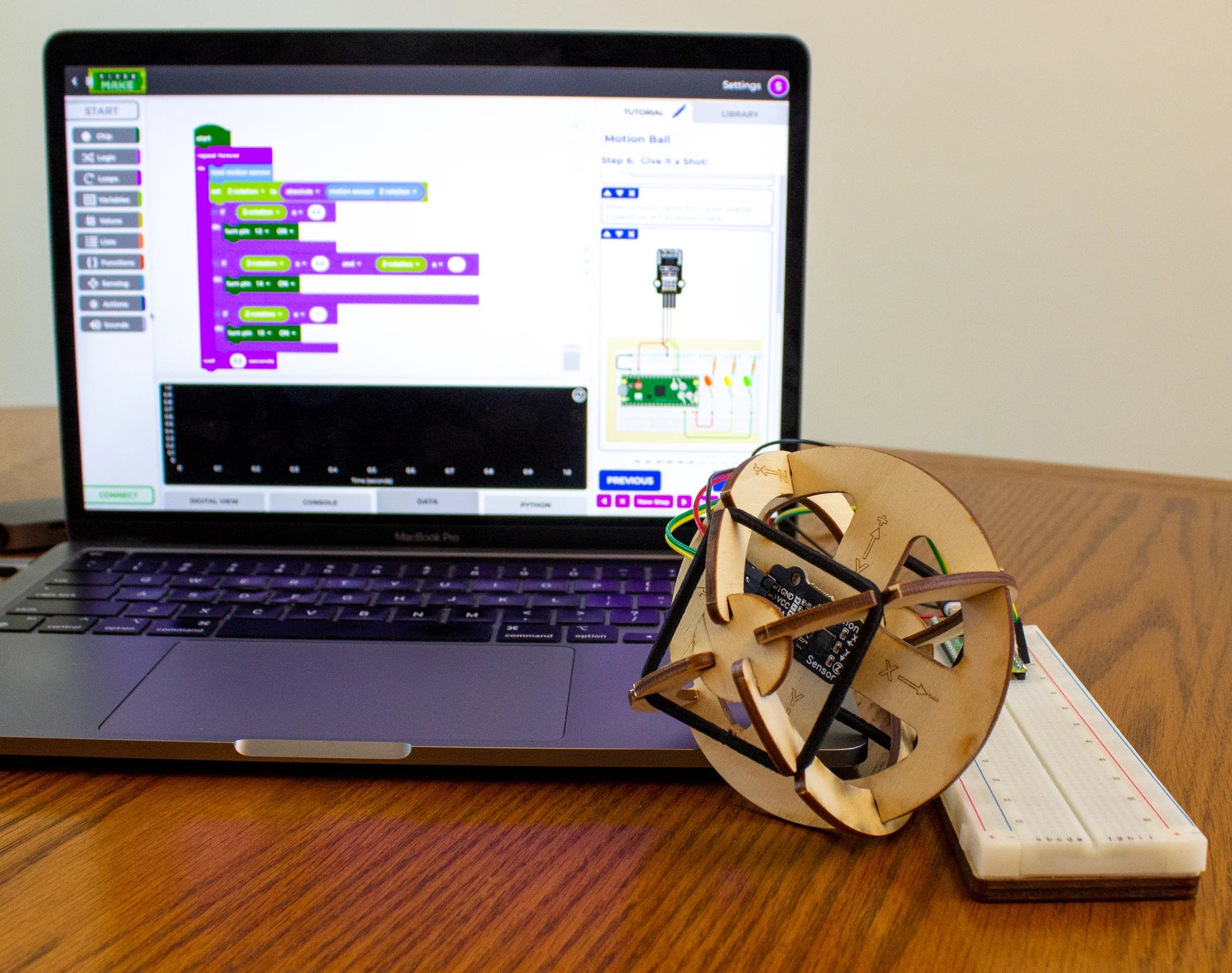 Piper Make Motion Ball - Interactive STEM Learning Toy for Kids | Educational Coding & Robotics Kit | Perfect for Home, Classroom & STEM Projects